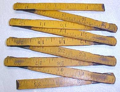 Stanley Victor Zig-Zag Painted Ruler No. 343 Rare!