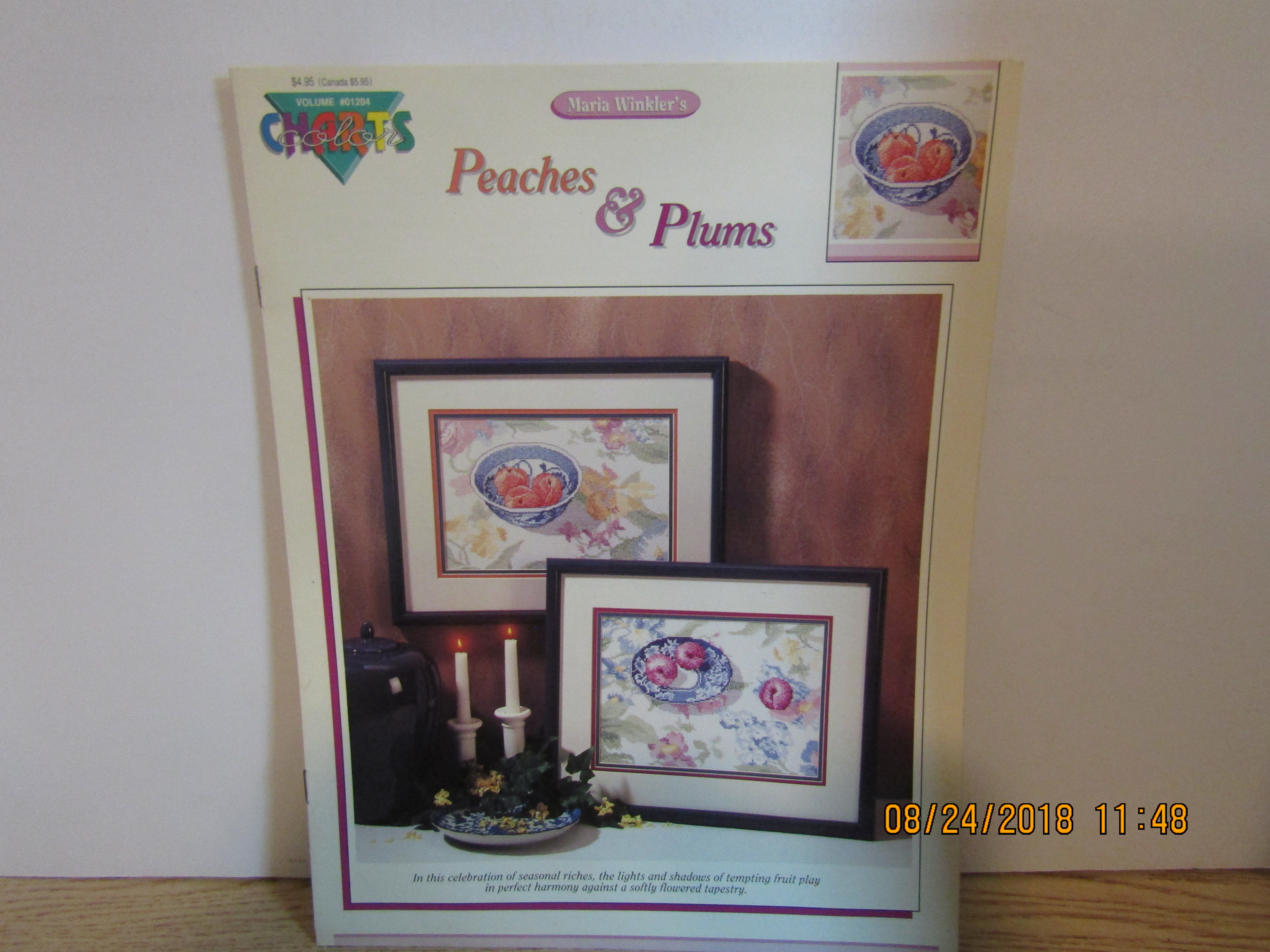 Color Charts Cross Stitch Peaches & Plums #1204