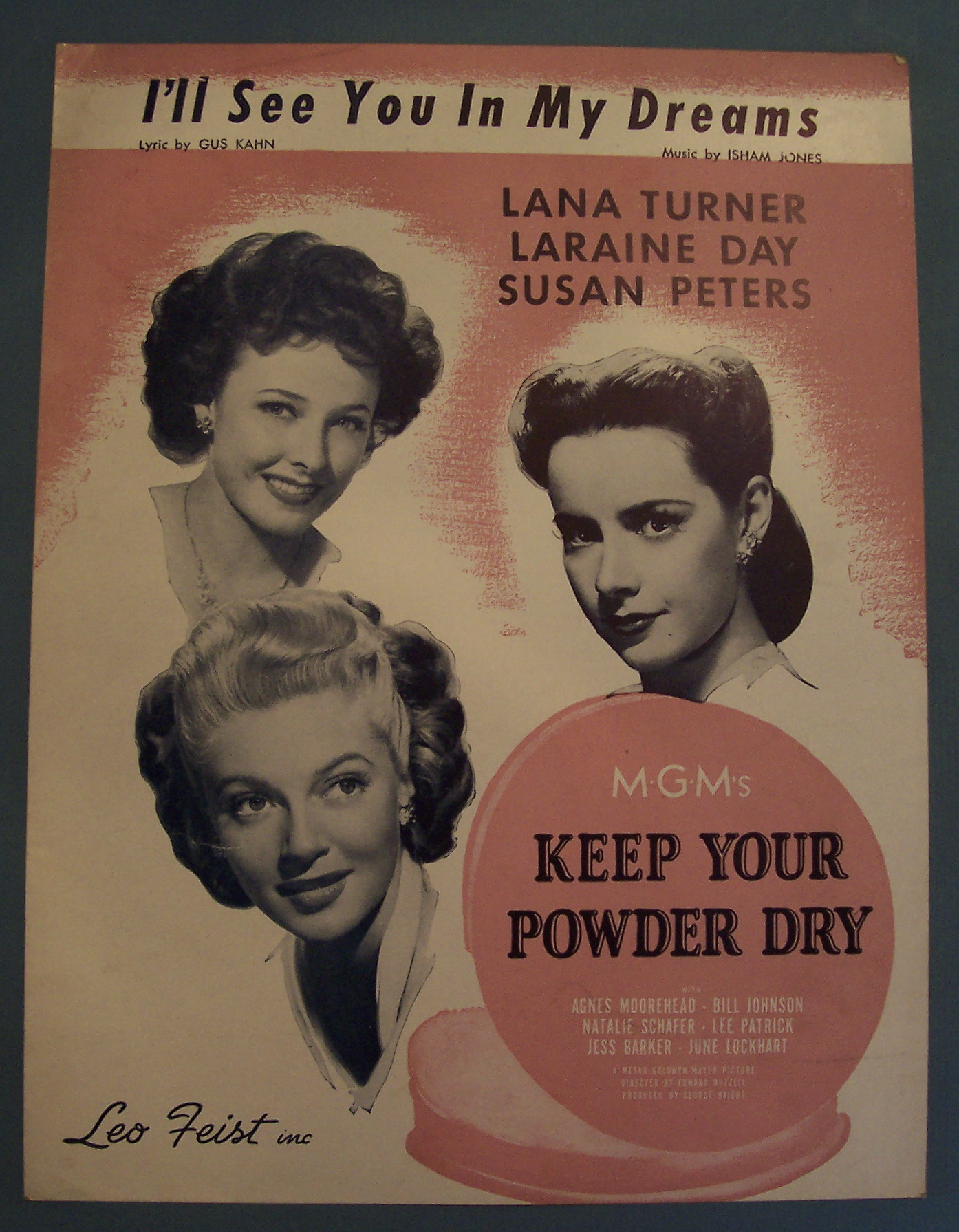 Sheet Music For 1924 I'll See You In My Dreams