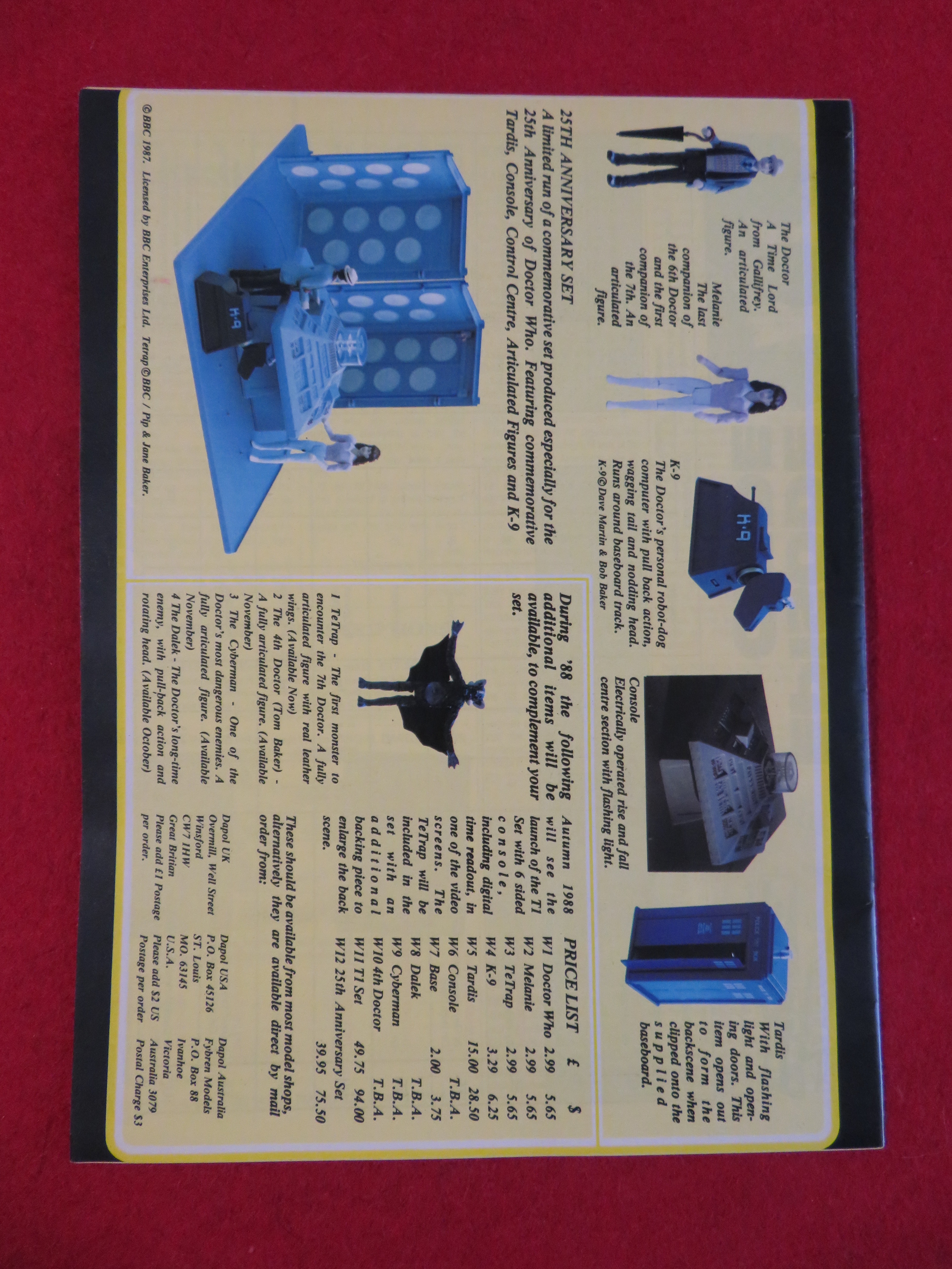 Doctor (Dr) Who Magazine October 1988 Dalek Invasion