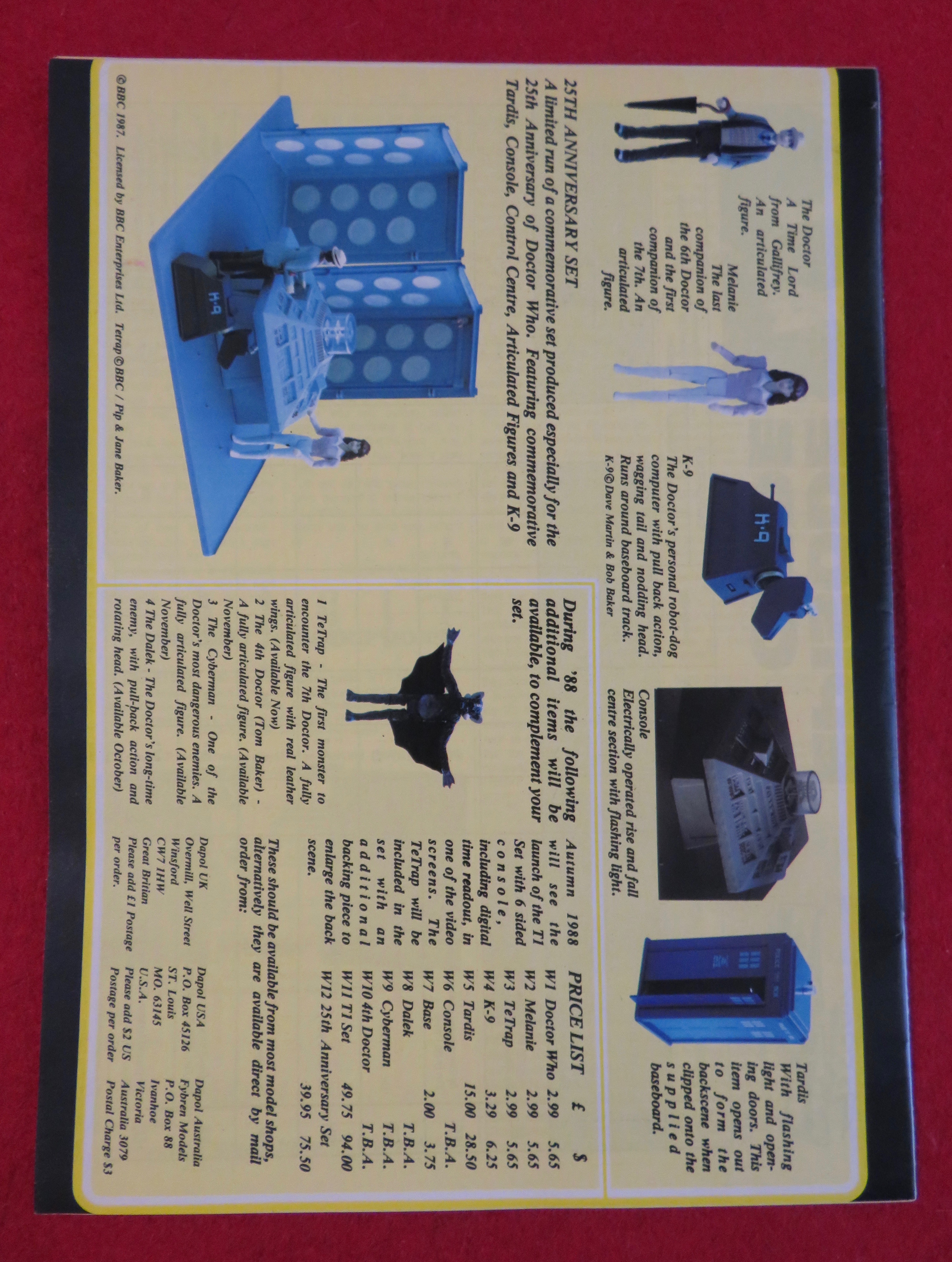 Doctor (Dr) Who Magazine October 1988 Dalek Invasion