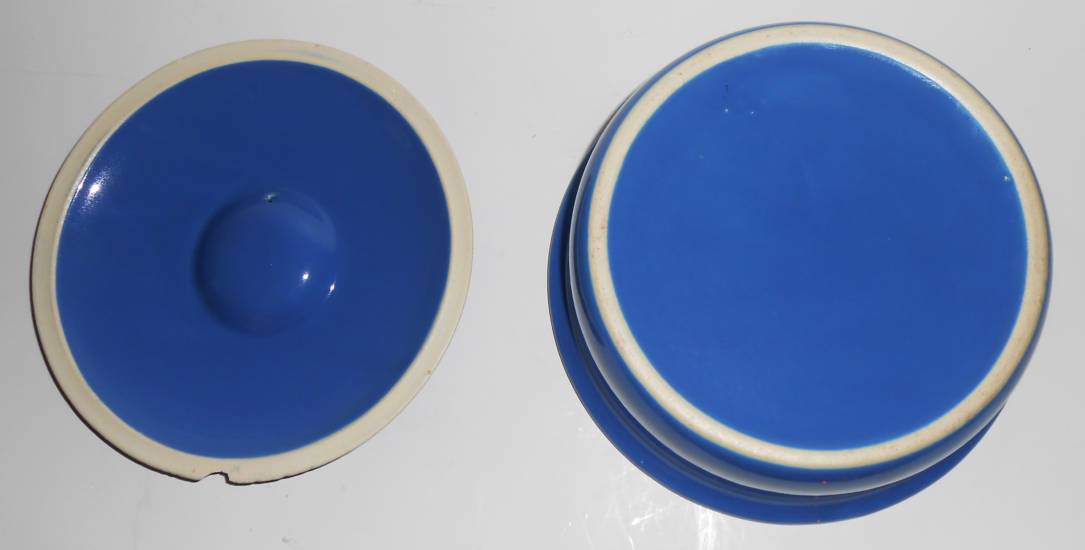 Coors Pottery Rosebud Blue Early 2 Pint Straight Casser