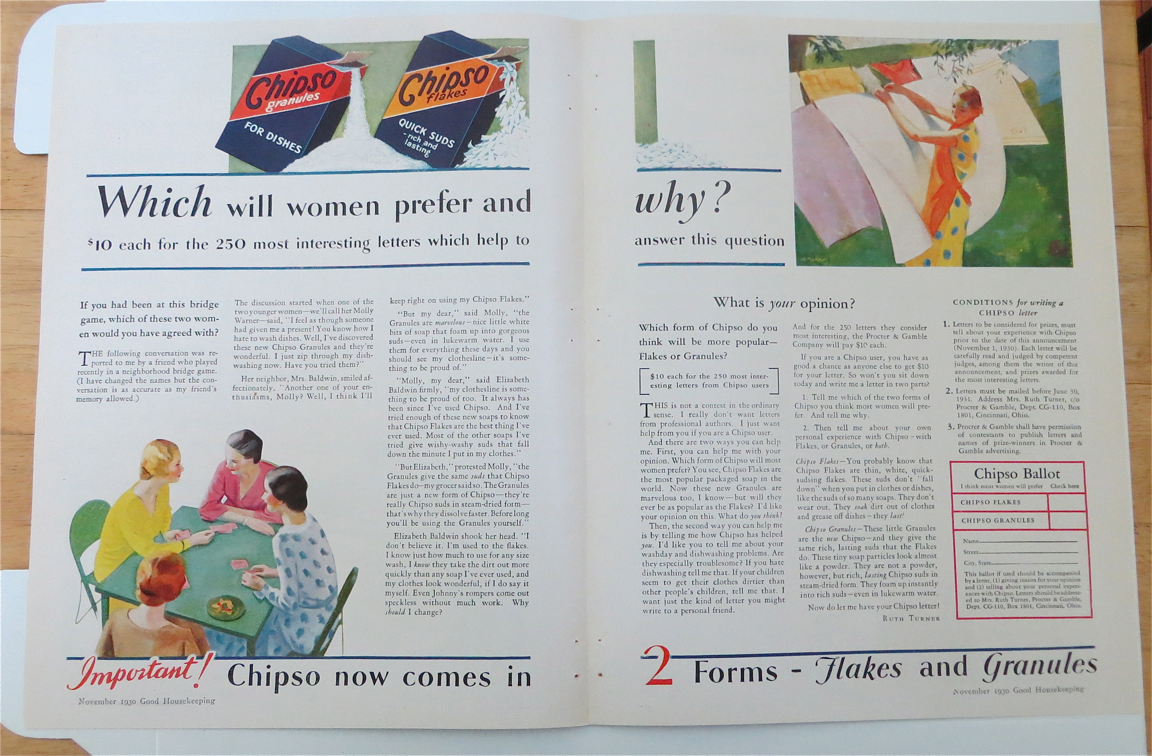 1930 Chipso Flakes & Granules with Women