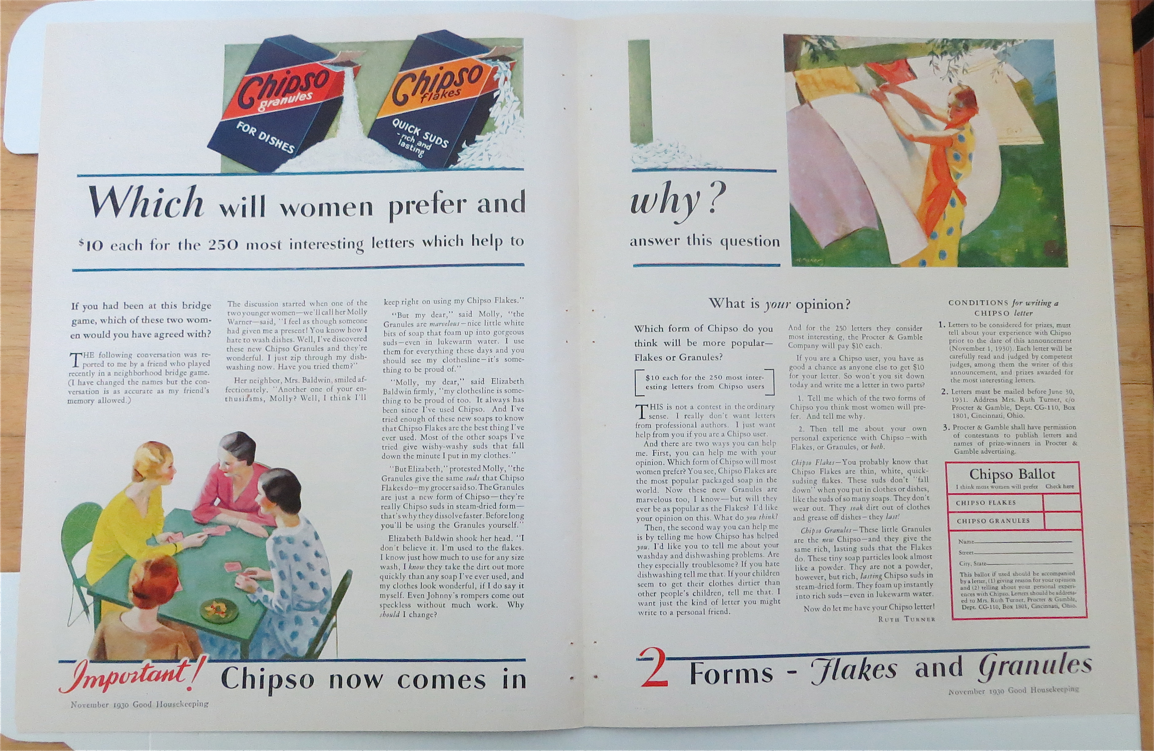 1930 Chipso Flakes & Granules with Women
