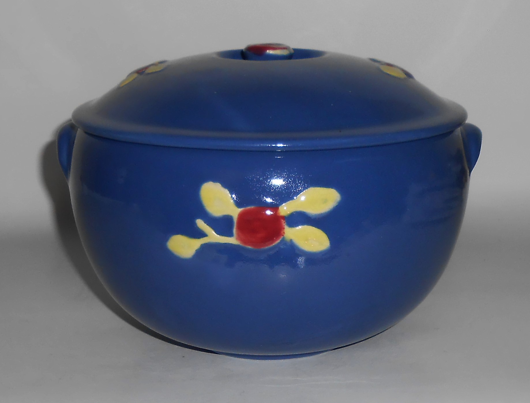 Coors Pottery Rosebud Medium Triple Service Blue 3.5 Pi
