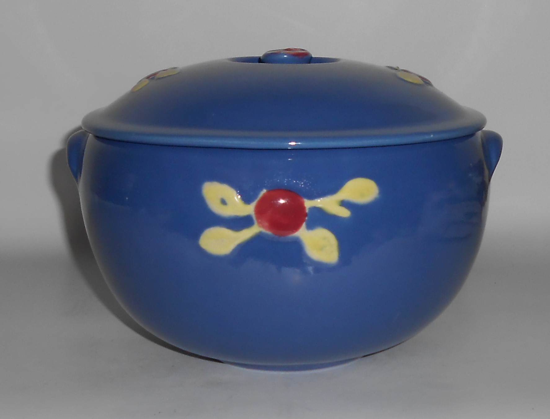 Coors Pottery Rosebud Medium Triple Service Blue 3.5 Pi