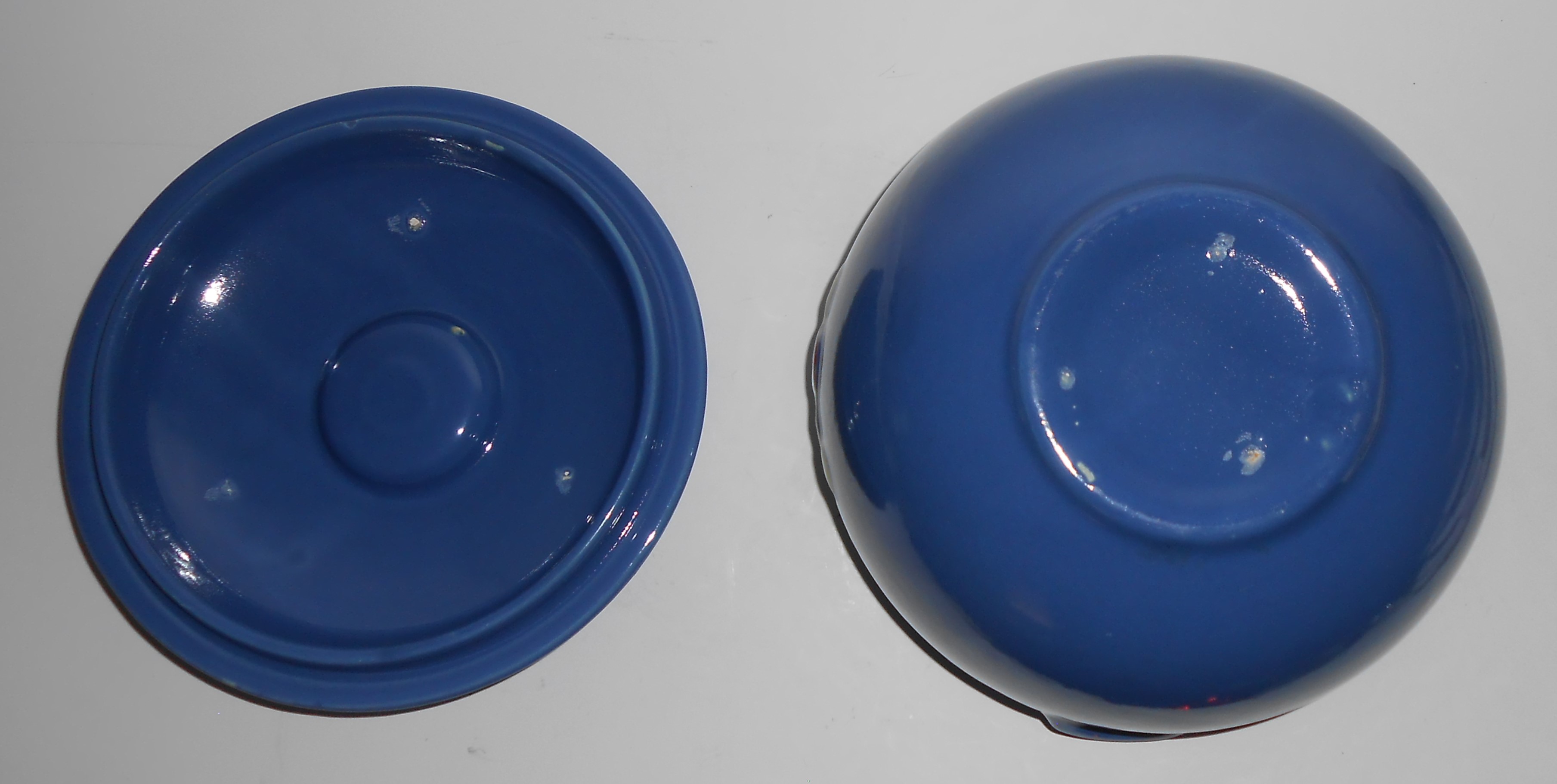 Coors Pottery Rosebud Medium Triple Service Blue 3.5 Pi