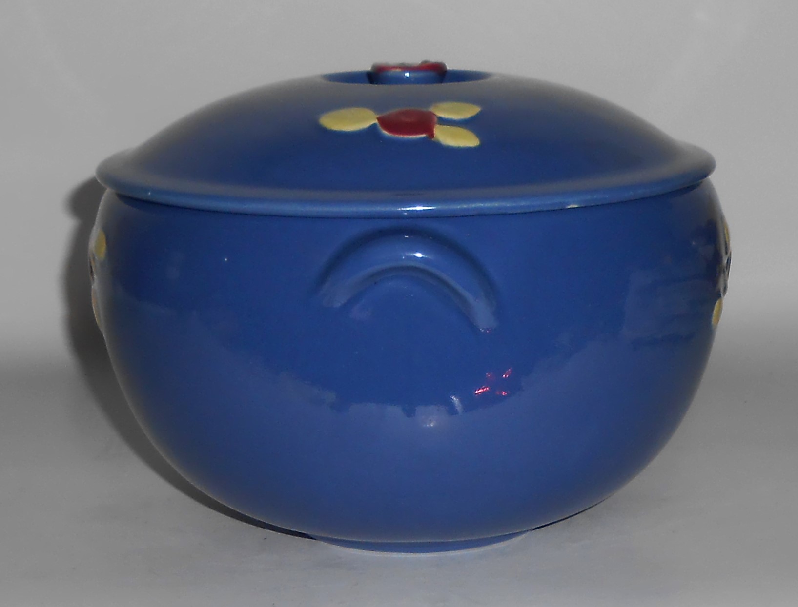 Coors Pottery Rosebud Medium Triple Service Blue 3.5 Pi