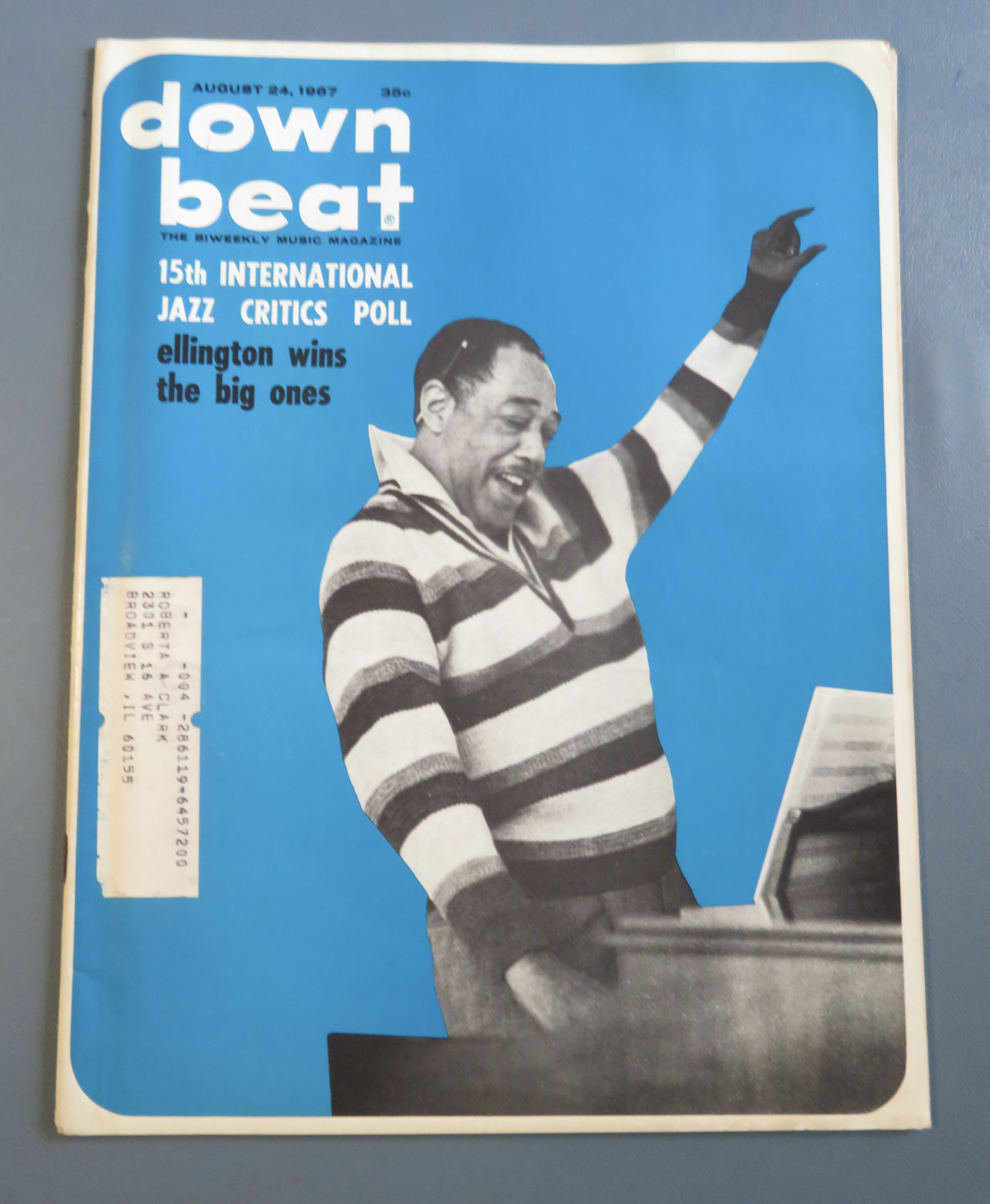 Downbeat Magazine August 24, 1967 Ellington Wins