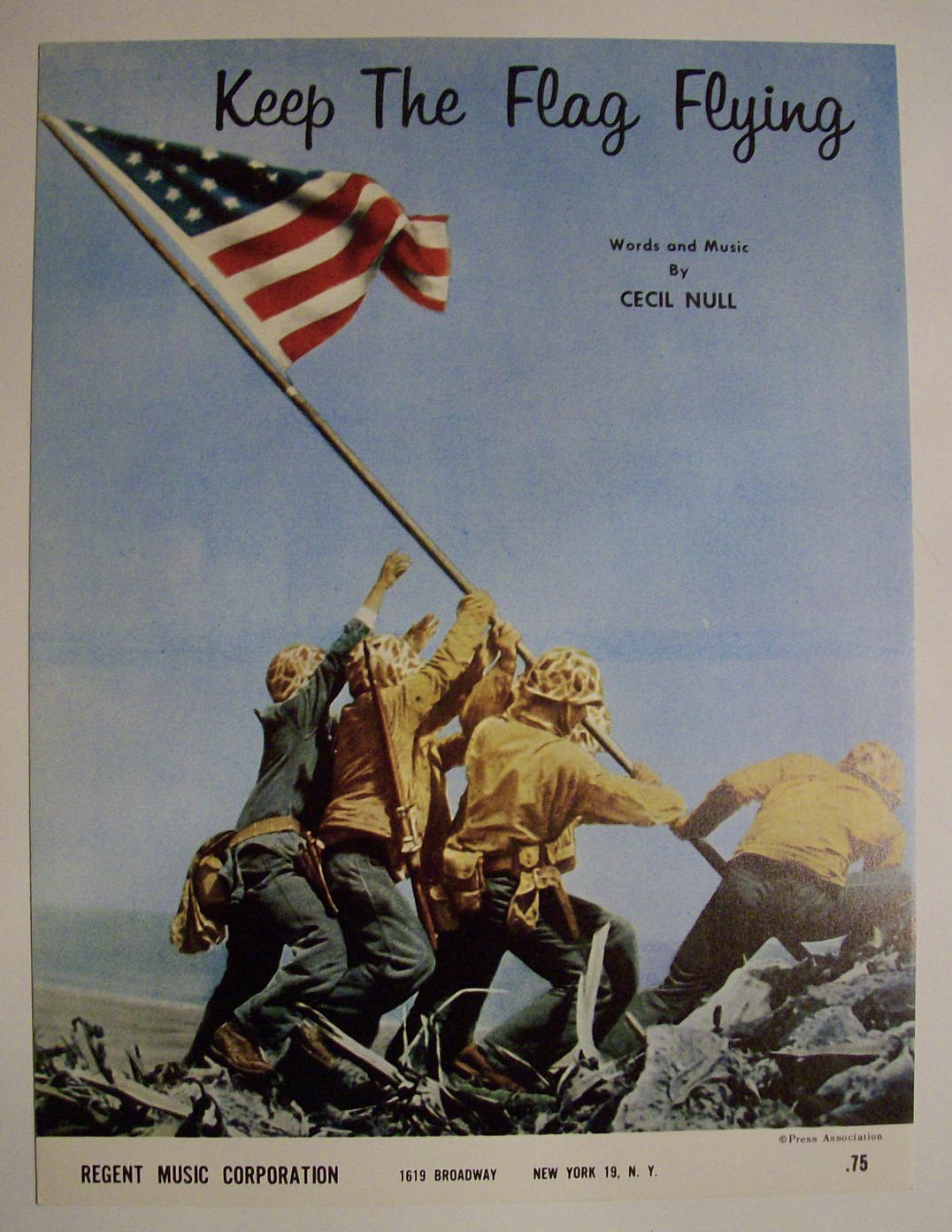 Sheet Music For 1965 Keep The Flag Flying