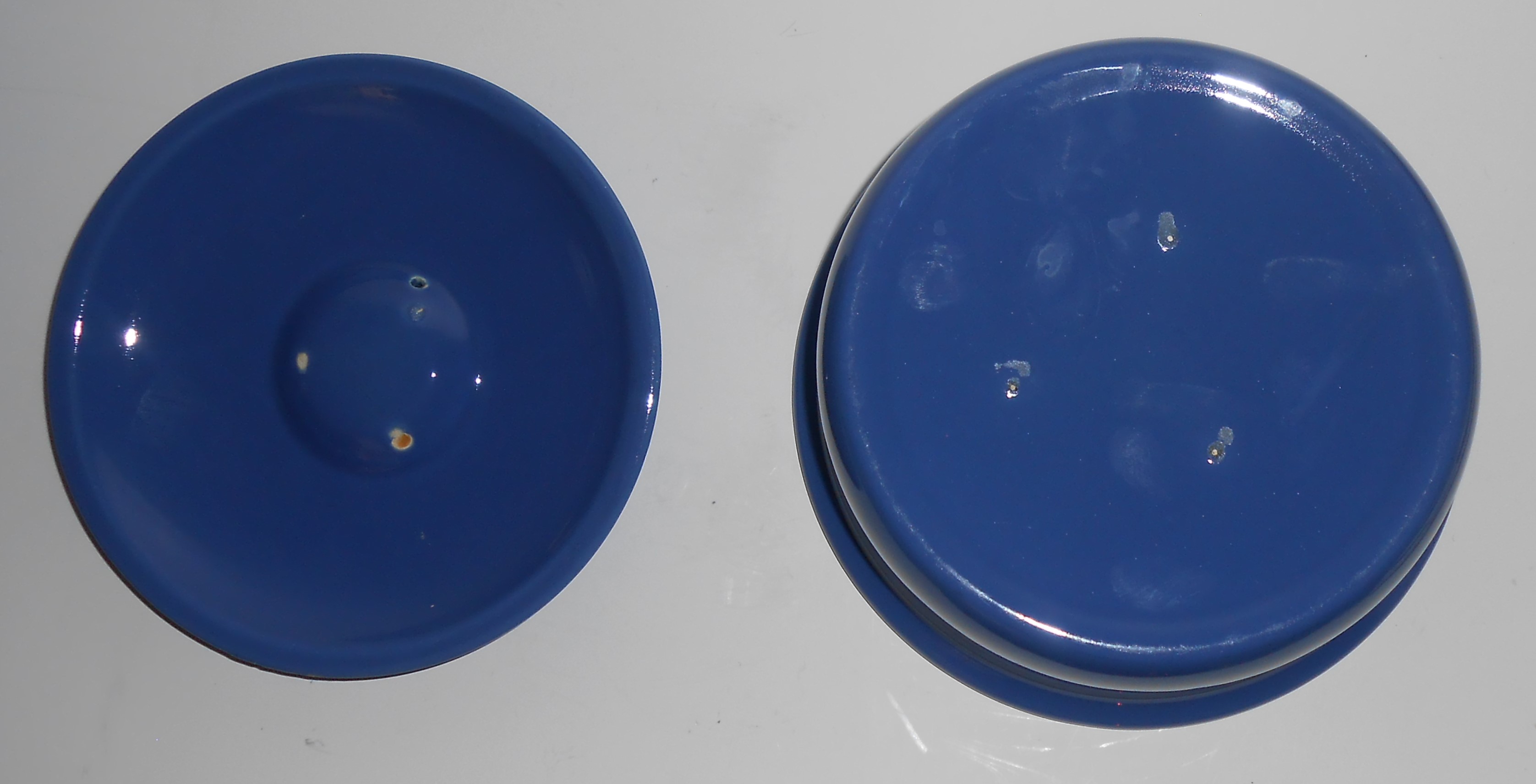 Coors Pottery Rosebud Blue 2 Pt Straight Casserole