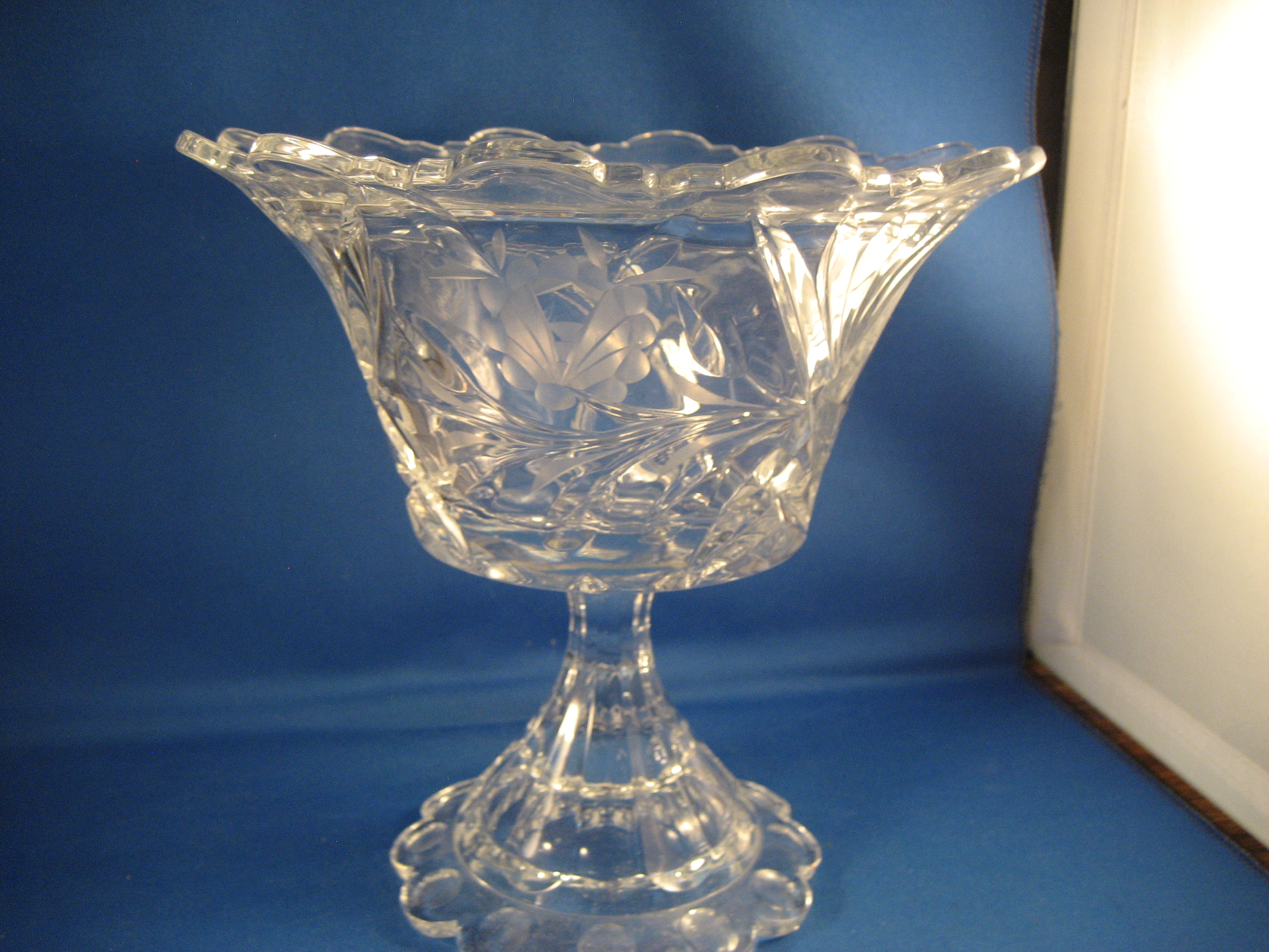 Cut Glass Compote