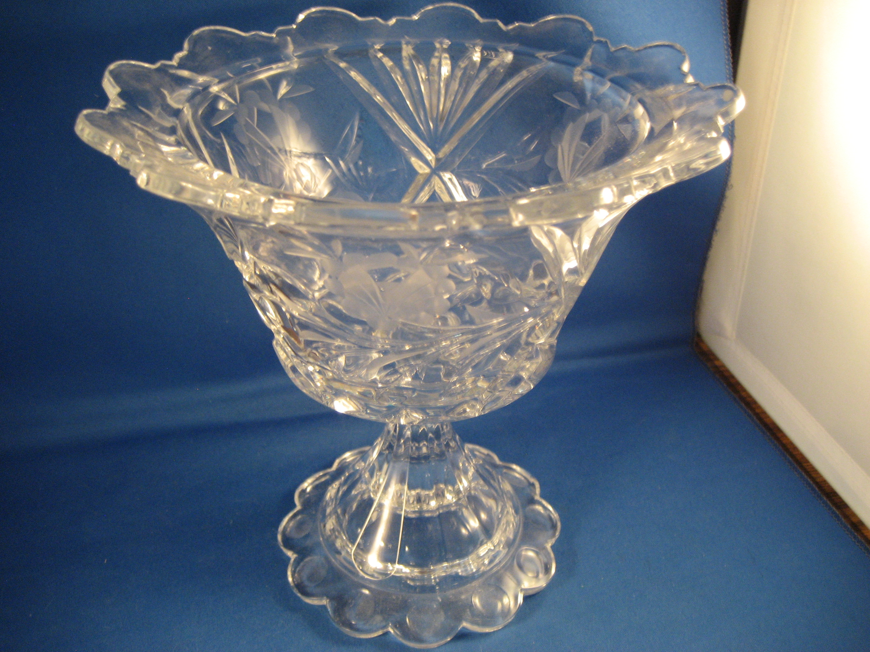 Cut Glass Compote