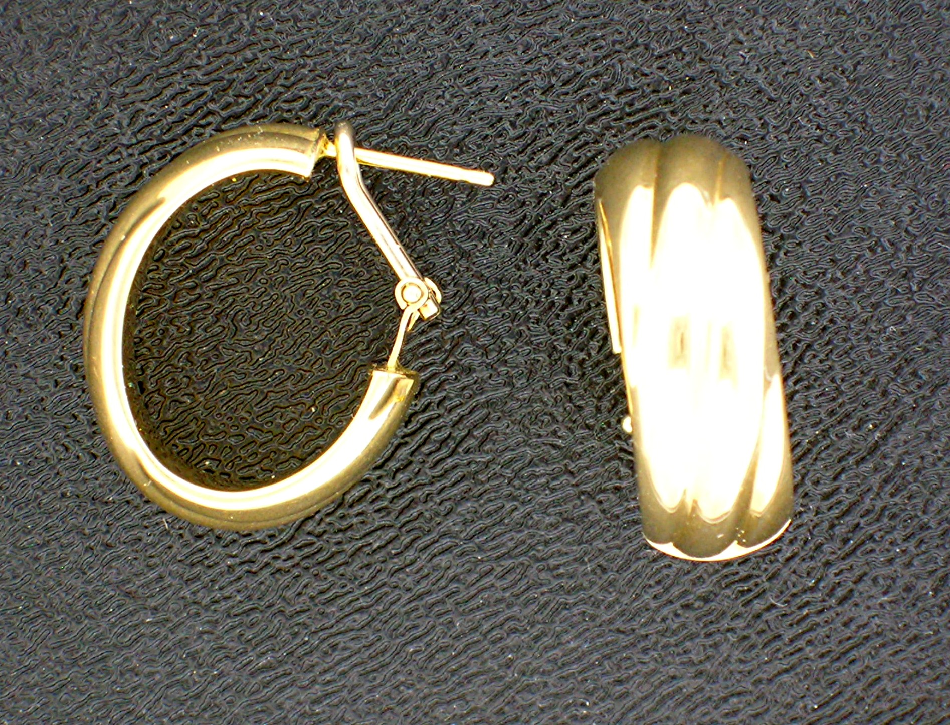 Earrings 18K Yellow Gold Hoop Italy MILOR