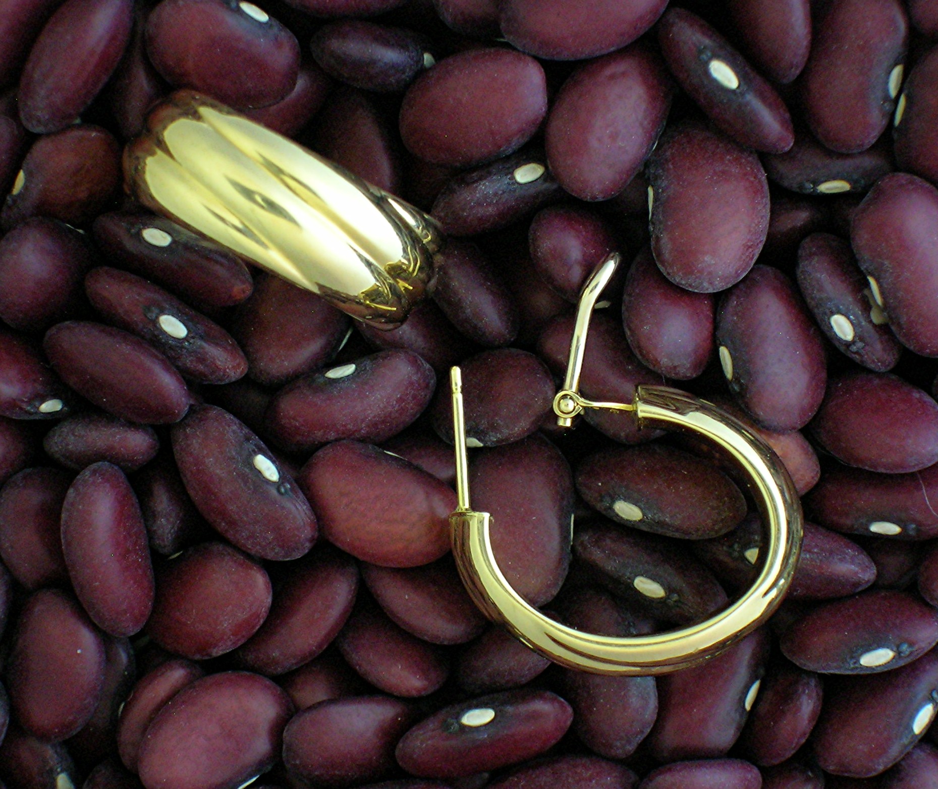 Earrings 18K Yellow Gold Hoop  Italy MILOR