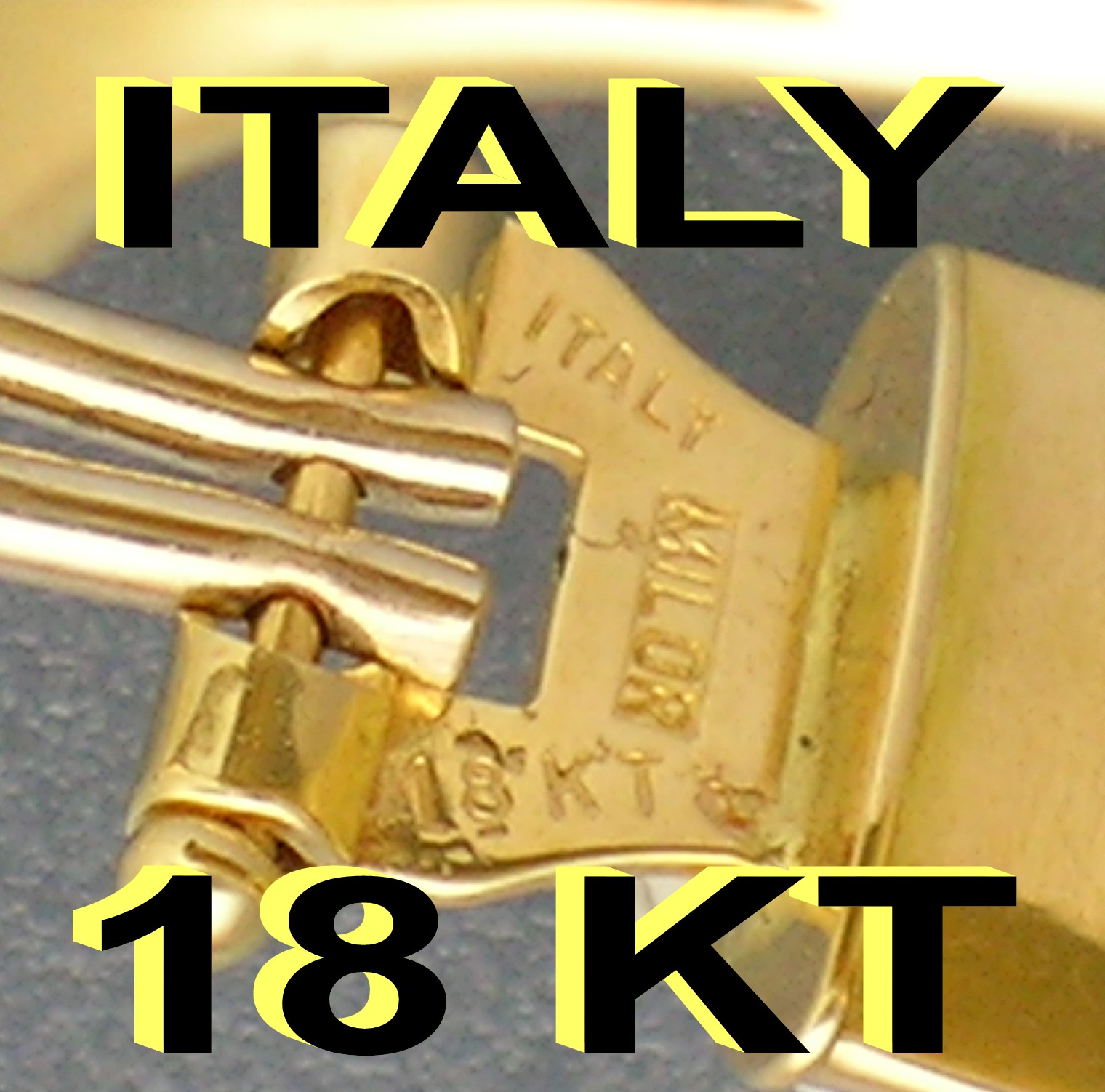 Earrings 18K Yellow Gold Hoop  Italy MILOR