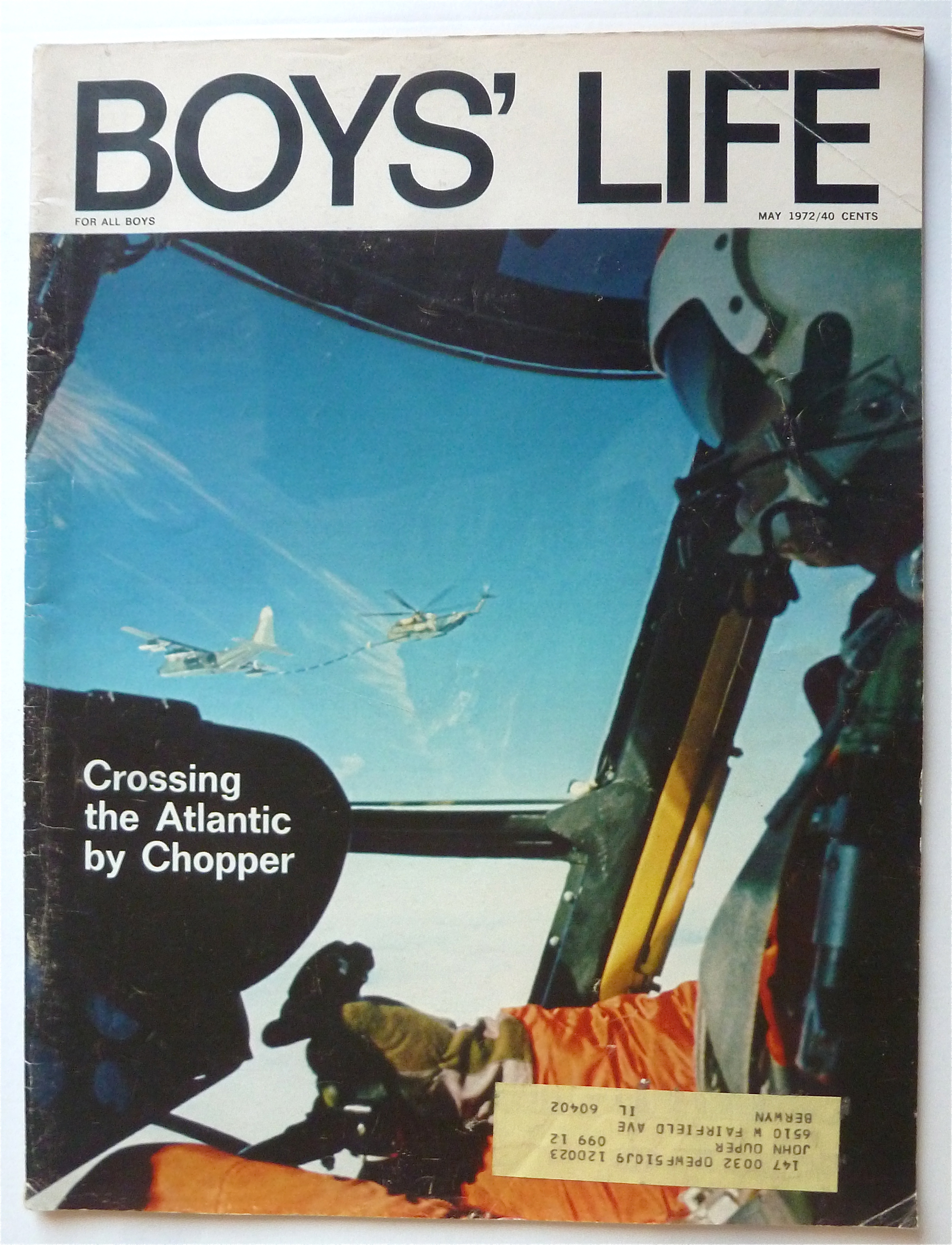 Boys Life Magazine May 1972 Crossing The Atlantic