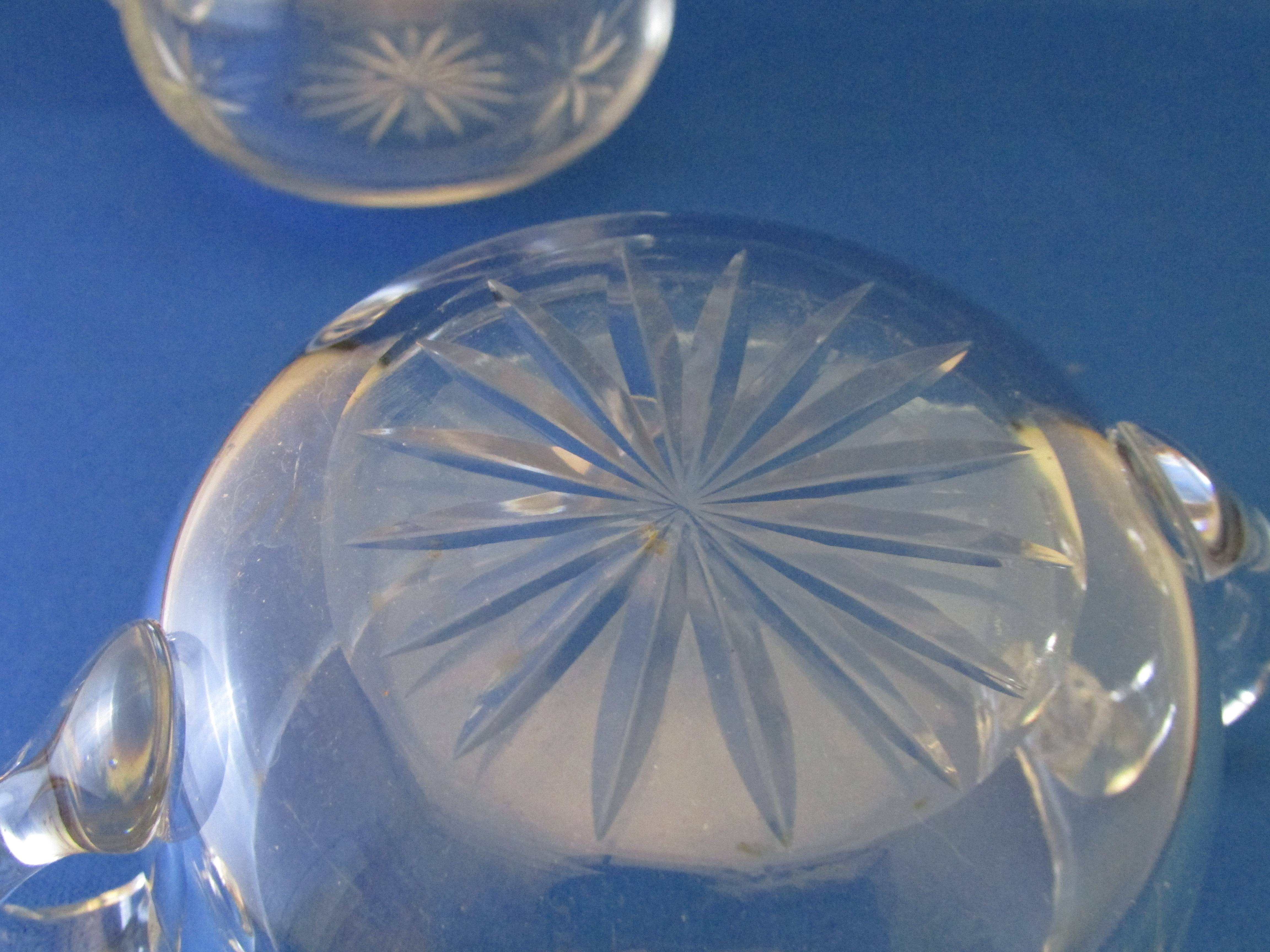 Clear Glass Cream and Sugar