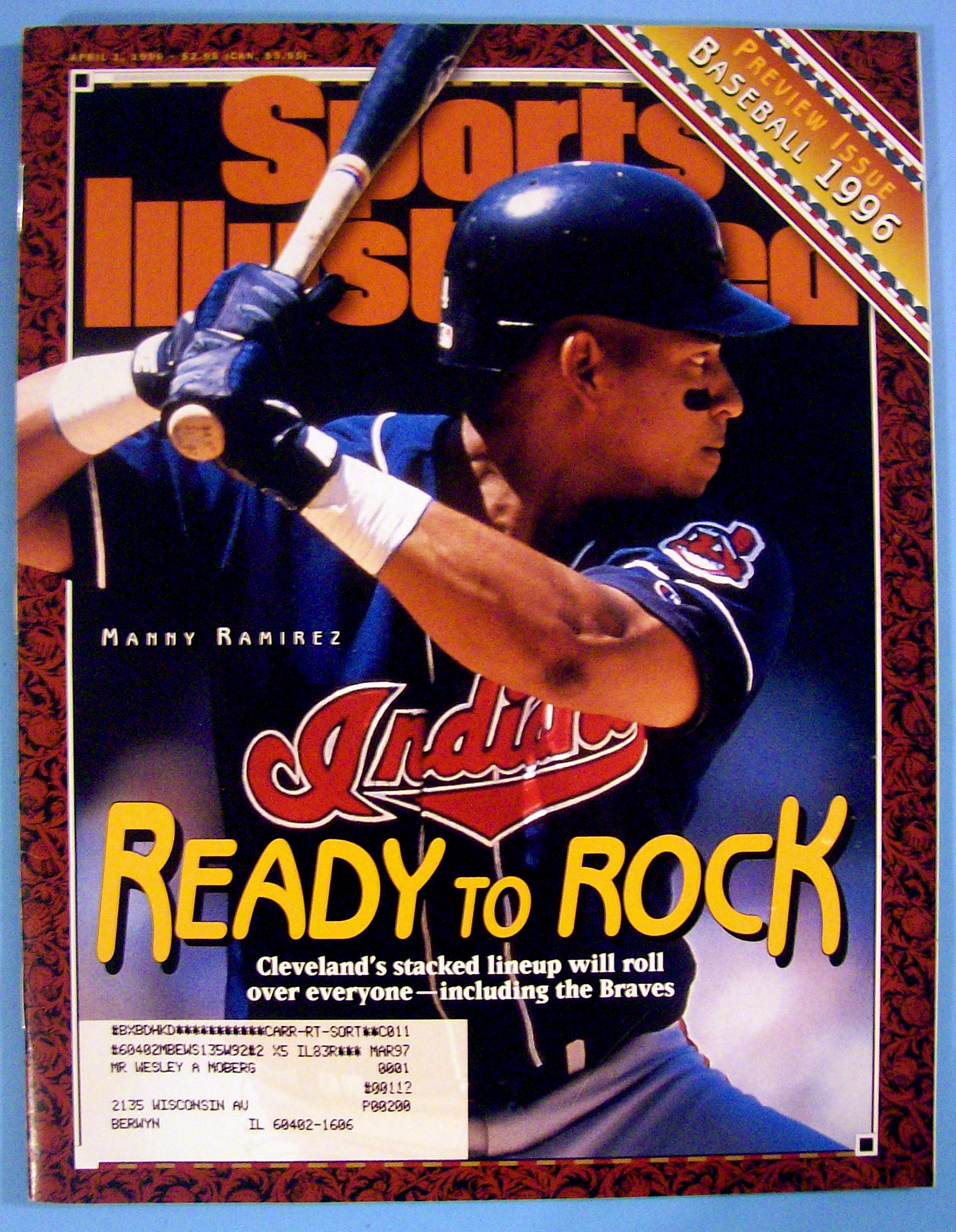 Sports Illustrated Magazine-April 1, 1996-Manny Ramirez