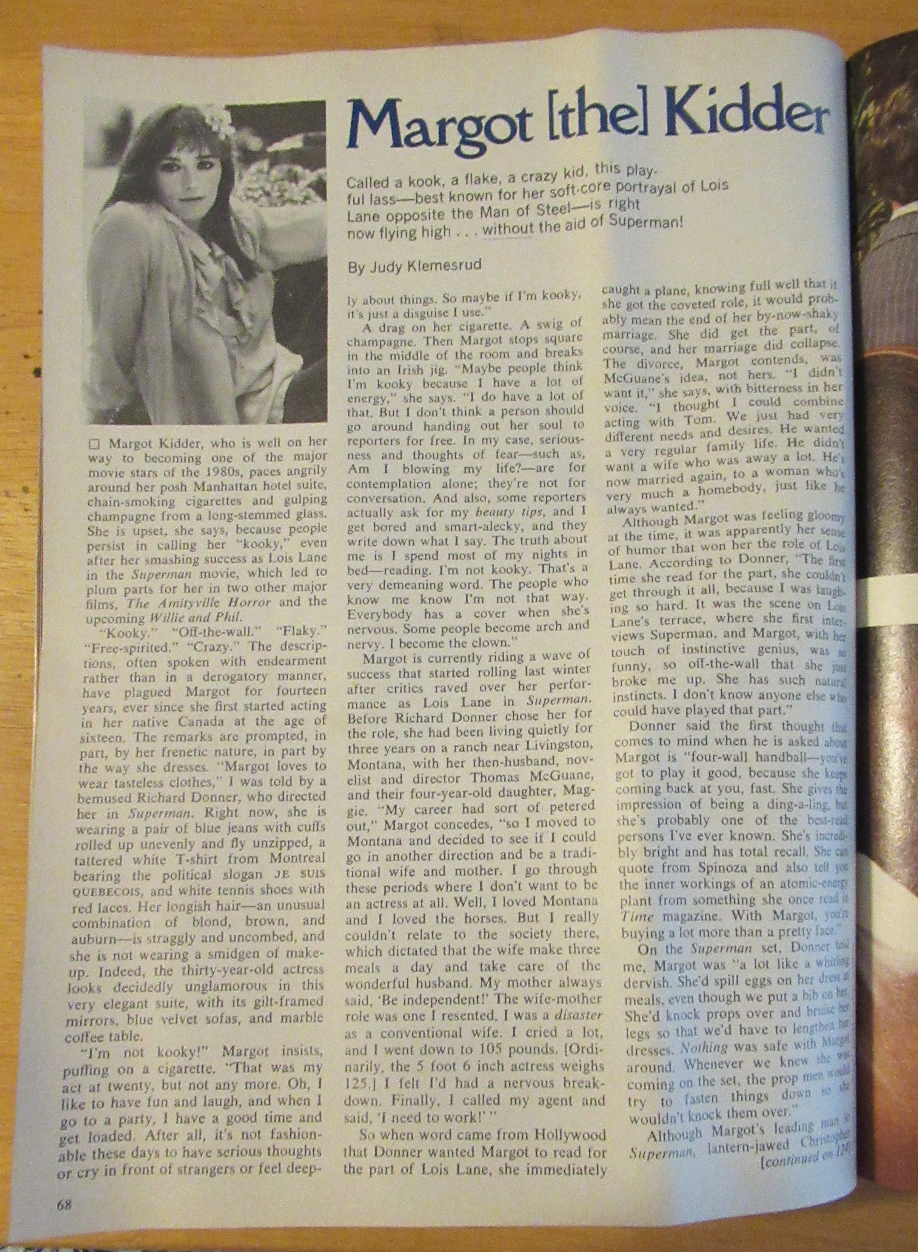 Cosmopolitan Magazine October 1979 Rachel Ward