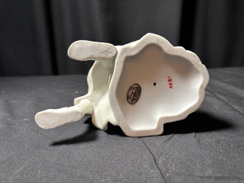 Andrea by Sadek Porcelain Girl Sitting on Rock Figurine #6633 Japan 7.5”