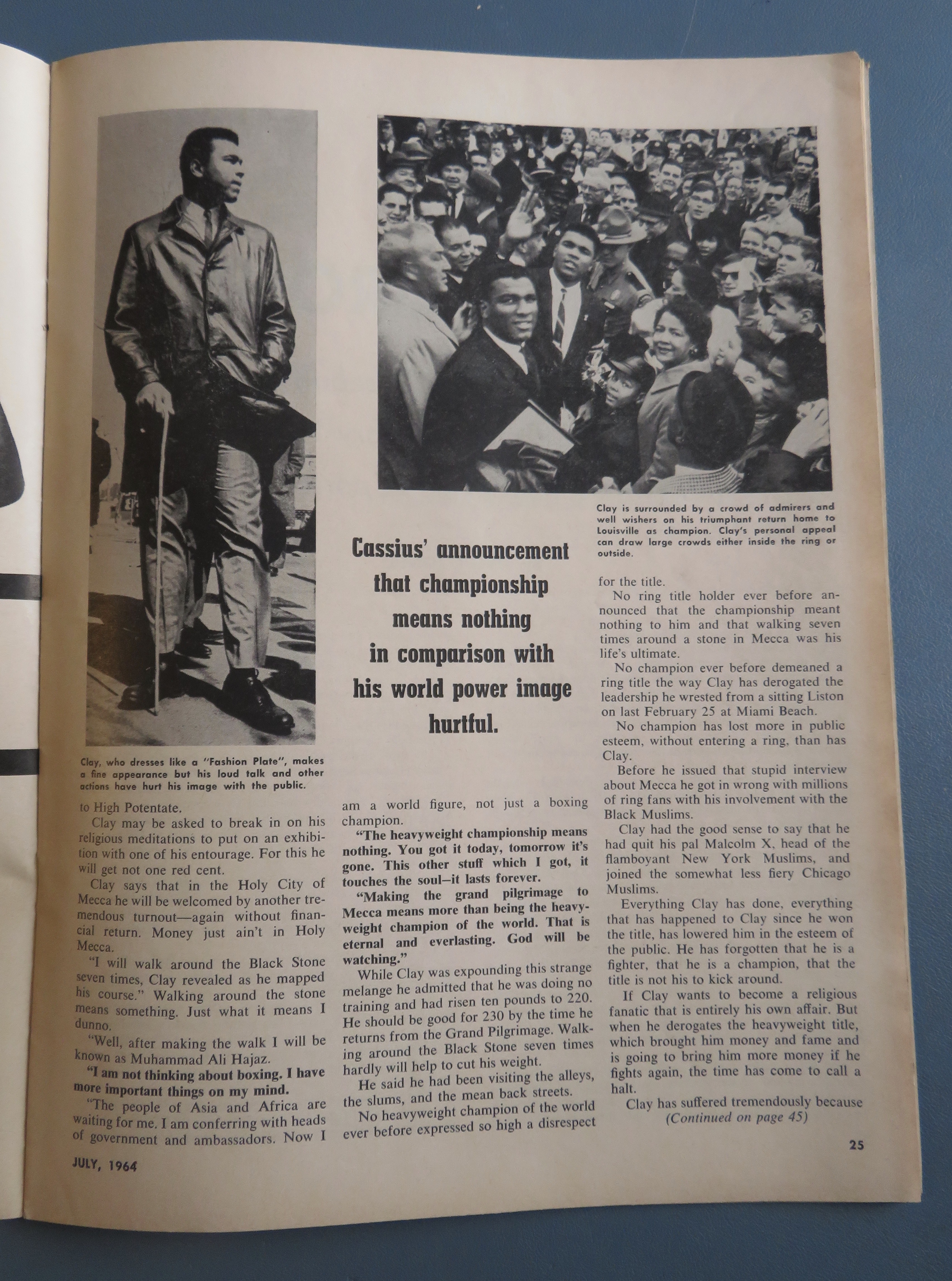 The Ring Magazine July 1964 Will Olson Win Title?