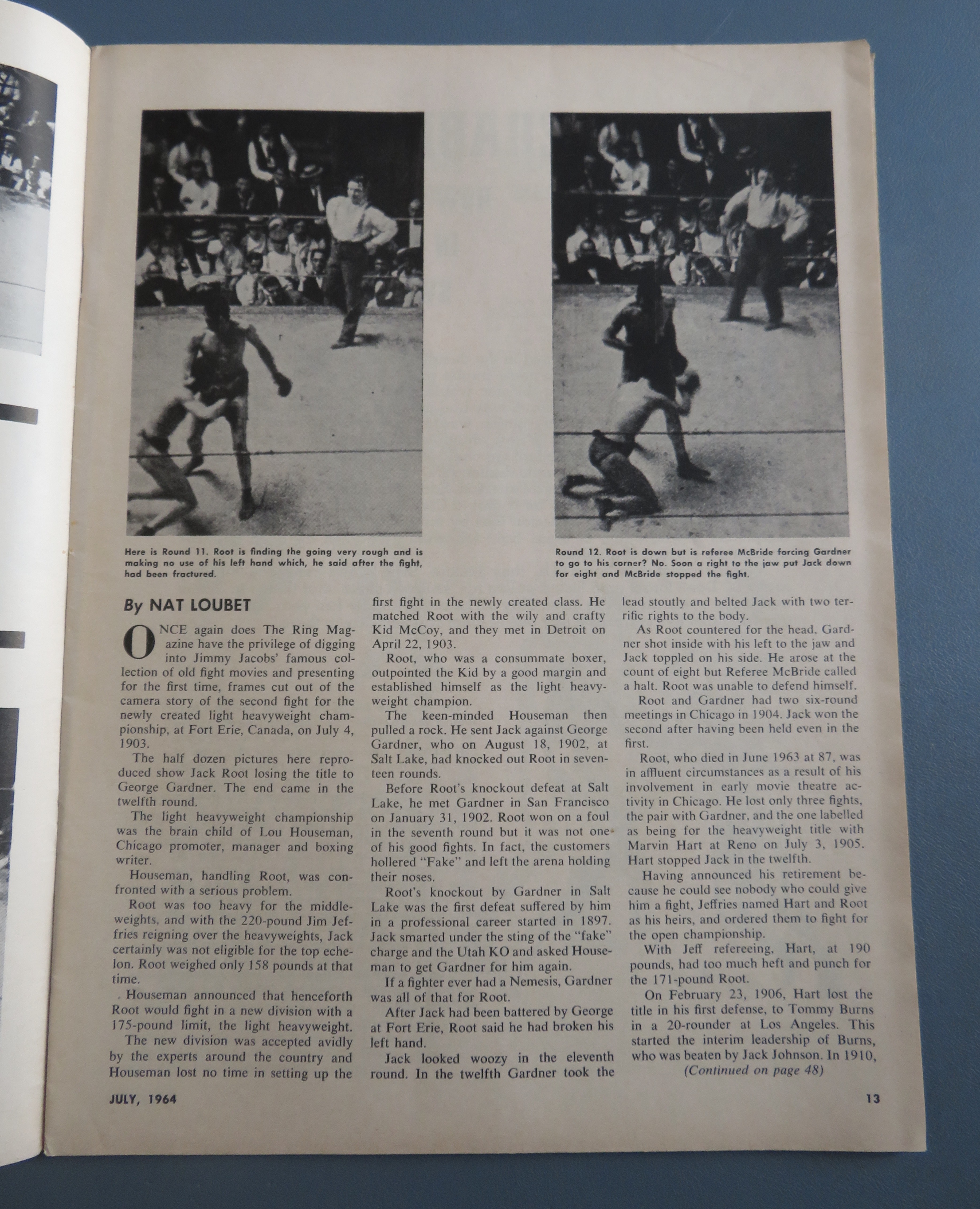 The Ring Magazine July 1964 Will Olson Win Title?