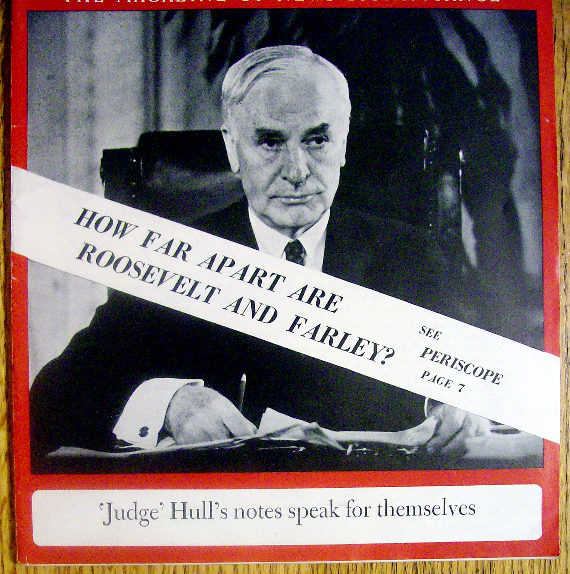 Newsweek Magazine-August 7, 1939-Judge Hull