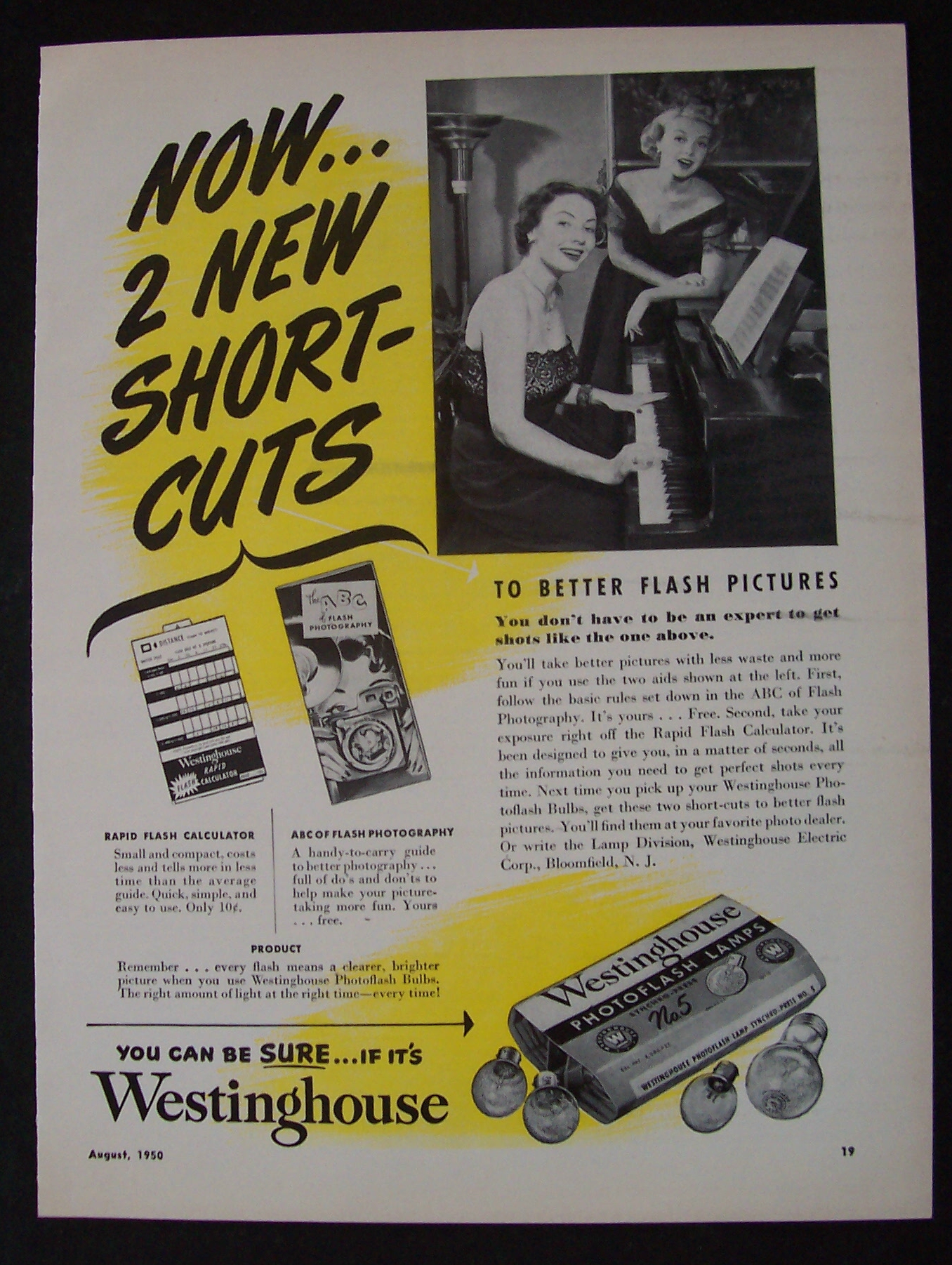 1950 Westinghouse Photoflash Lamps
