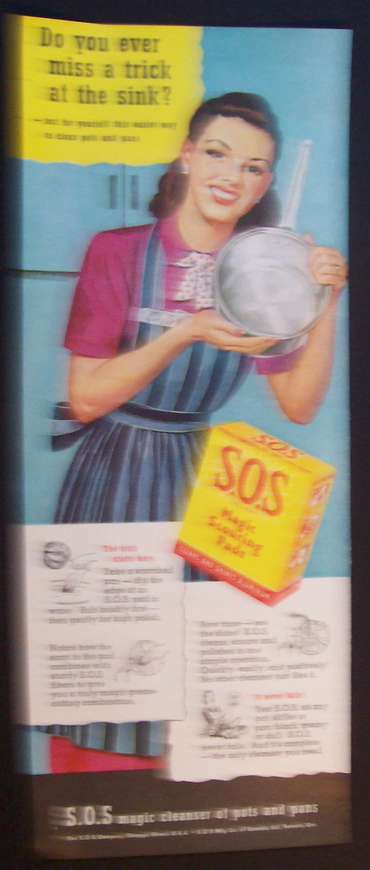 1947  S. O. S.  Magic  Scouring  Pads