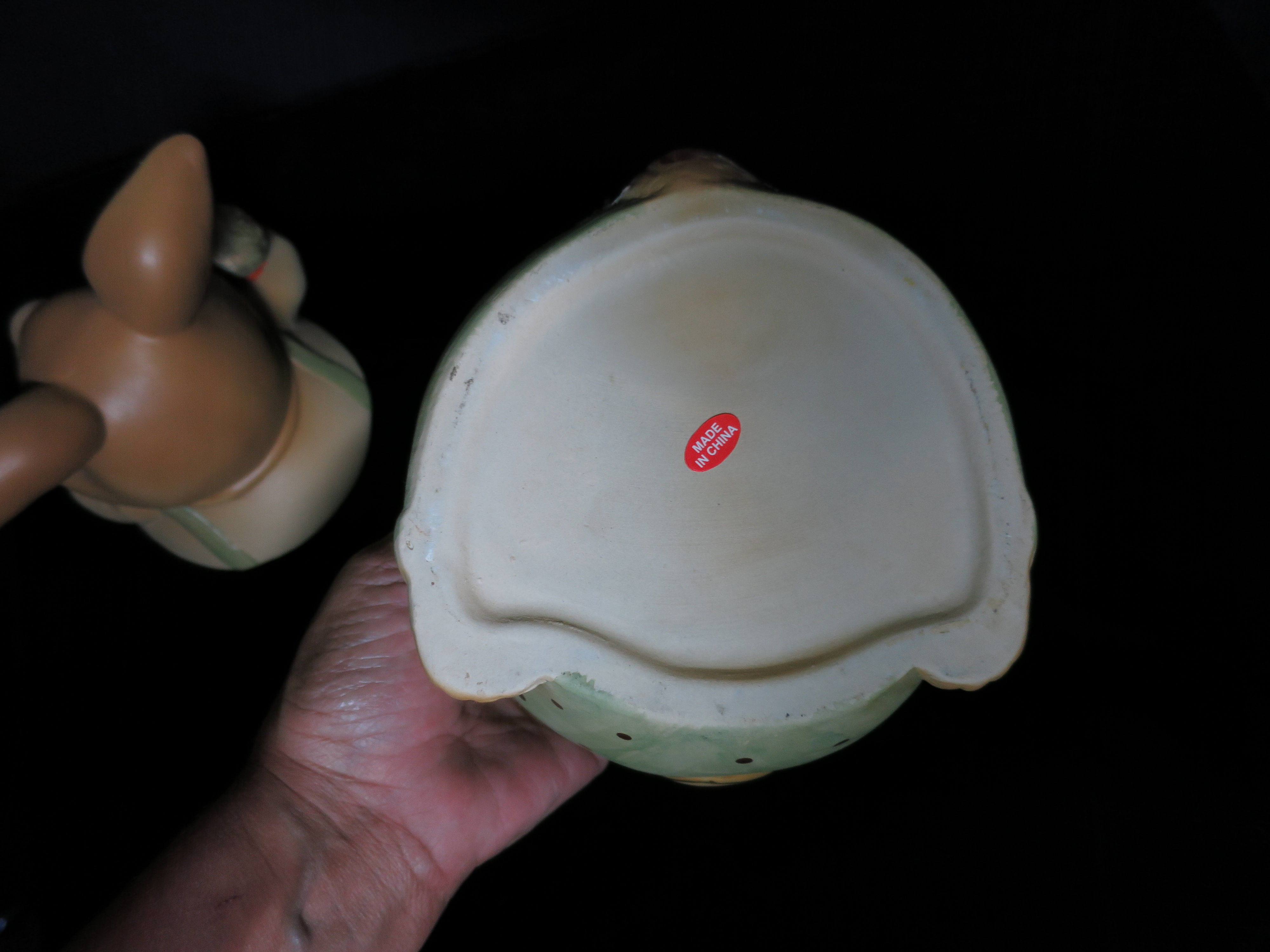 Cracker Barrel Bunny Rabbit Cookie Jar 1997