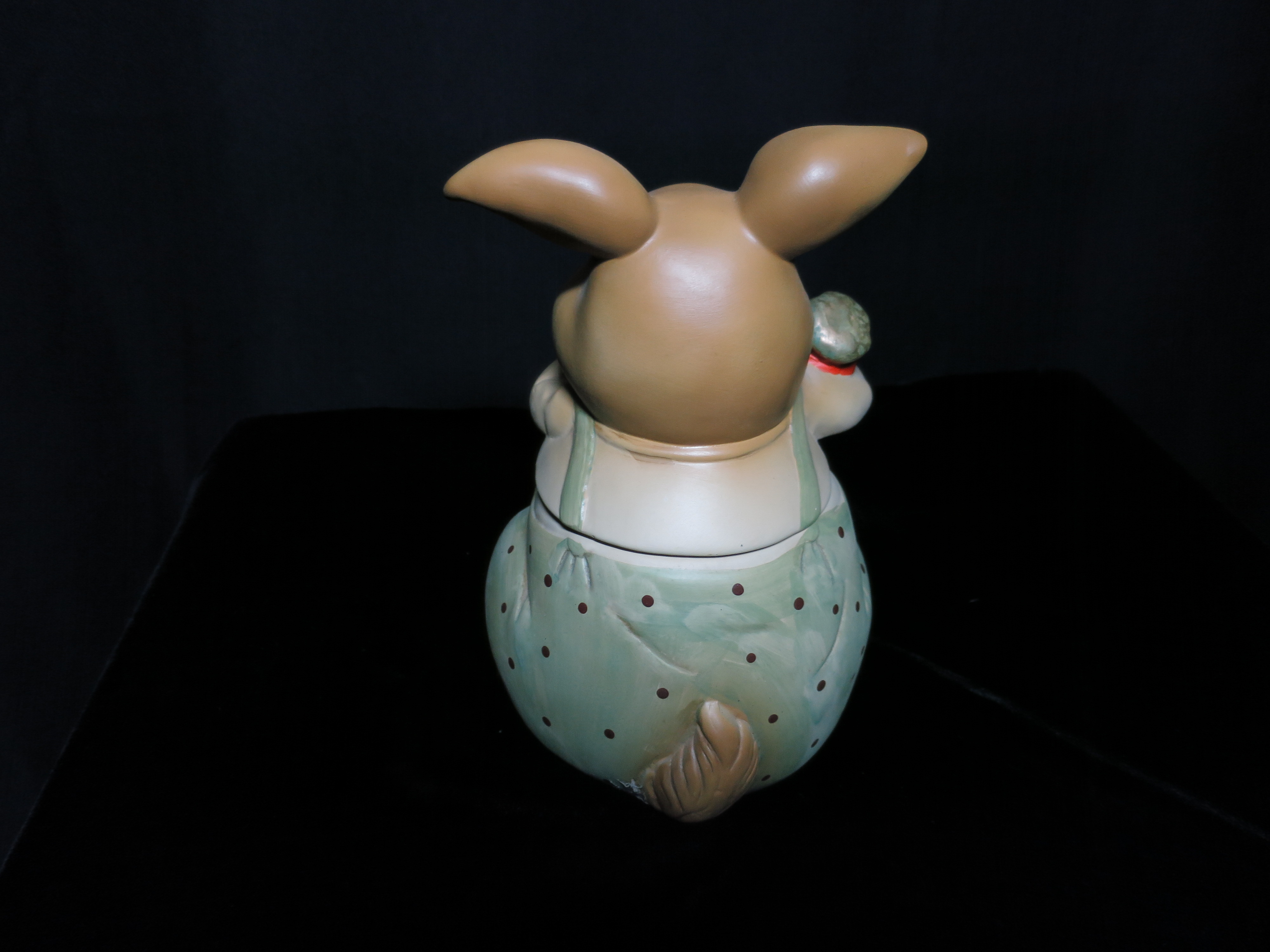 Cracker Barrel Bunny Rabbit Cookie Jar 1997