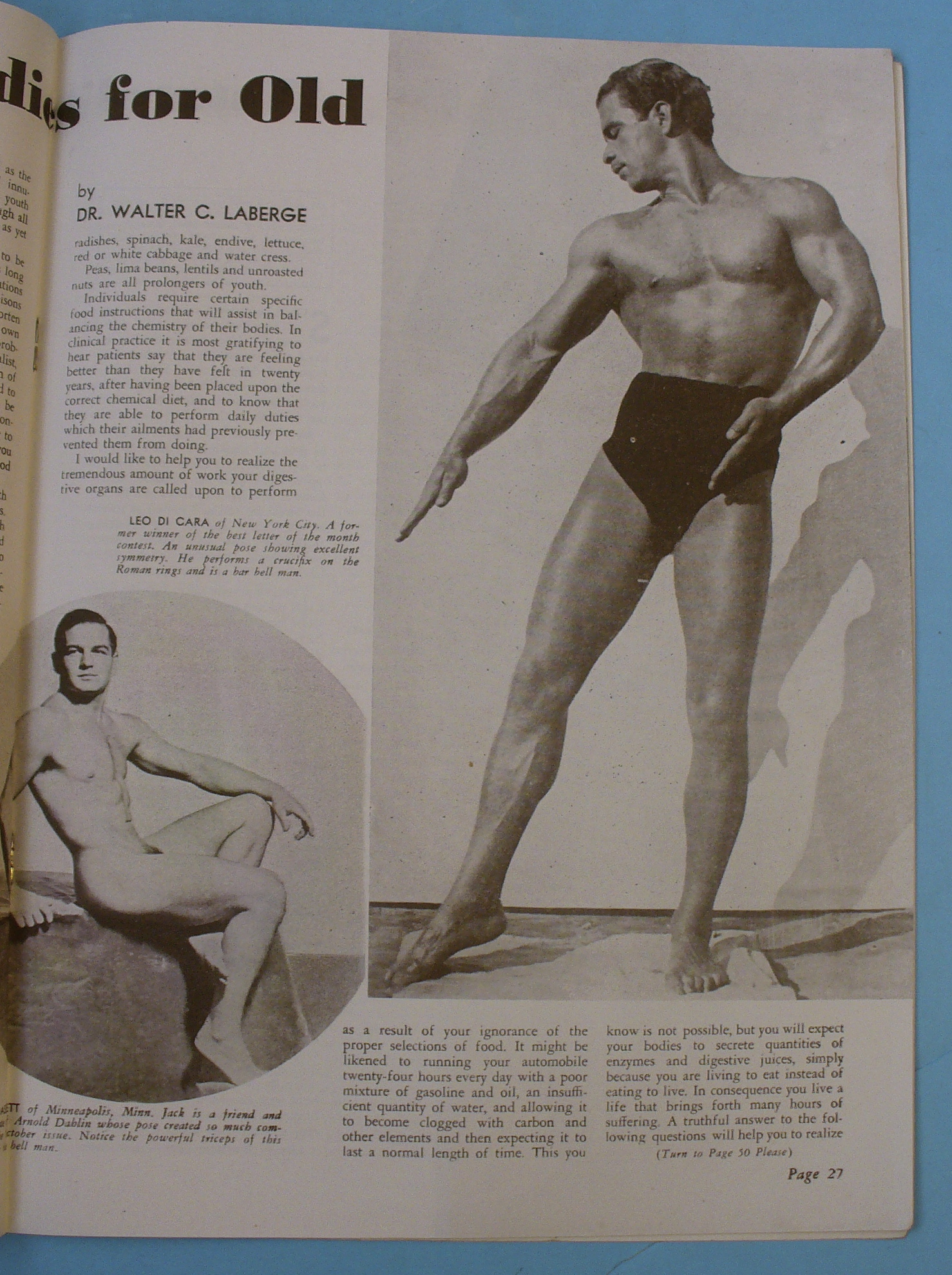 Strength & Health Magazine December 1936 Joe Florito