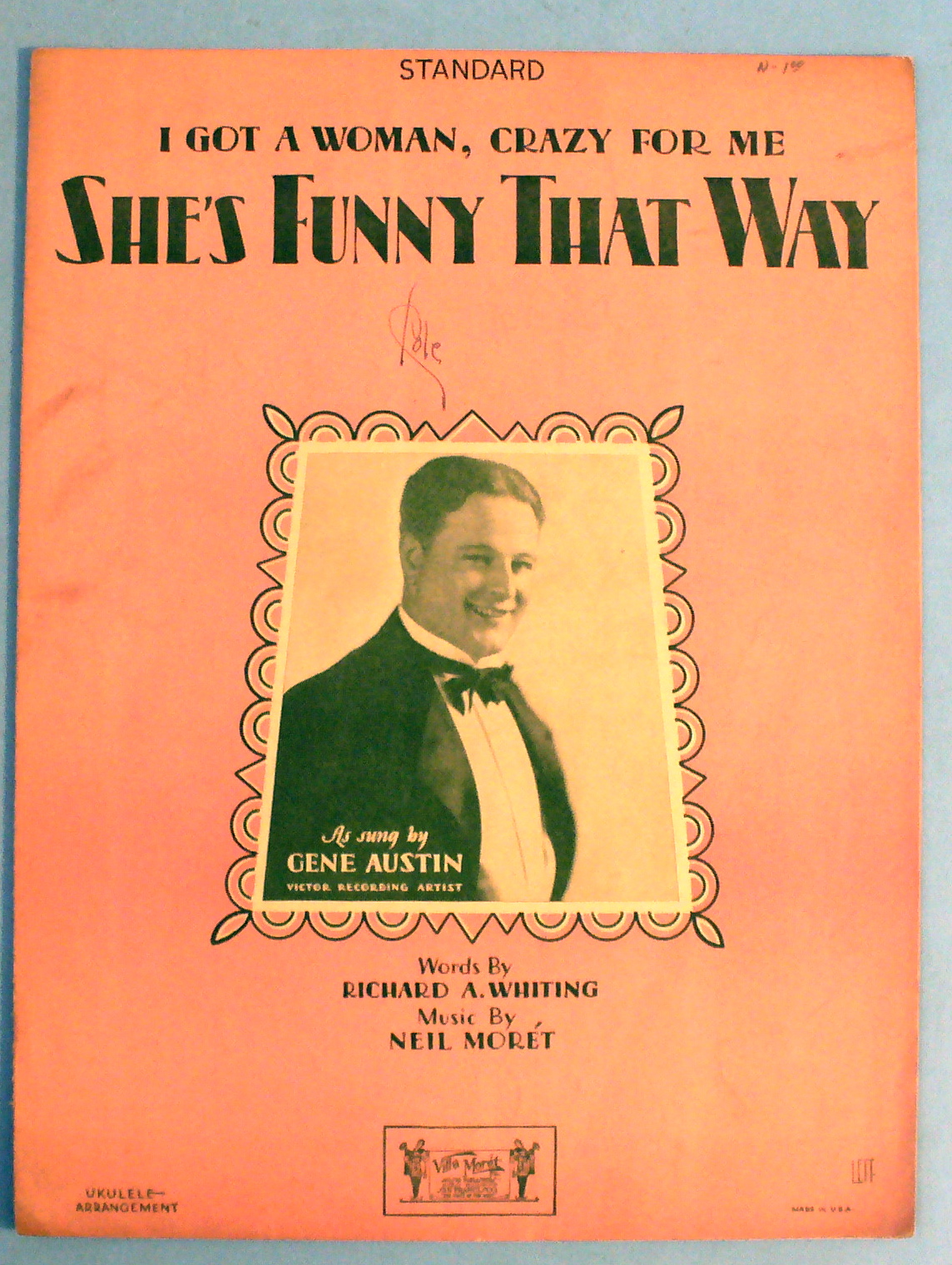 1928 She's Funny That Way by Neil Moret