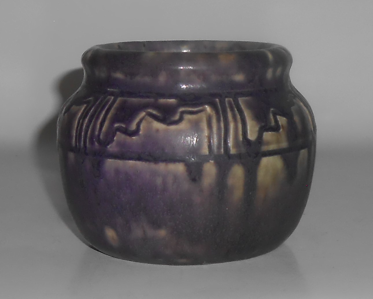 Rookwood Pottery Purple 1901 Albert Munson Decorated Va