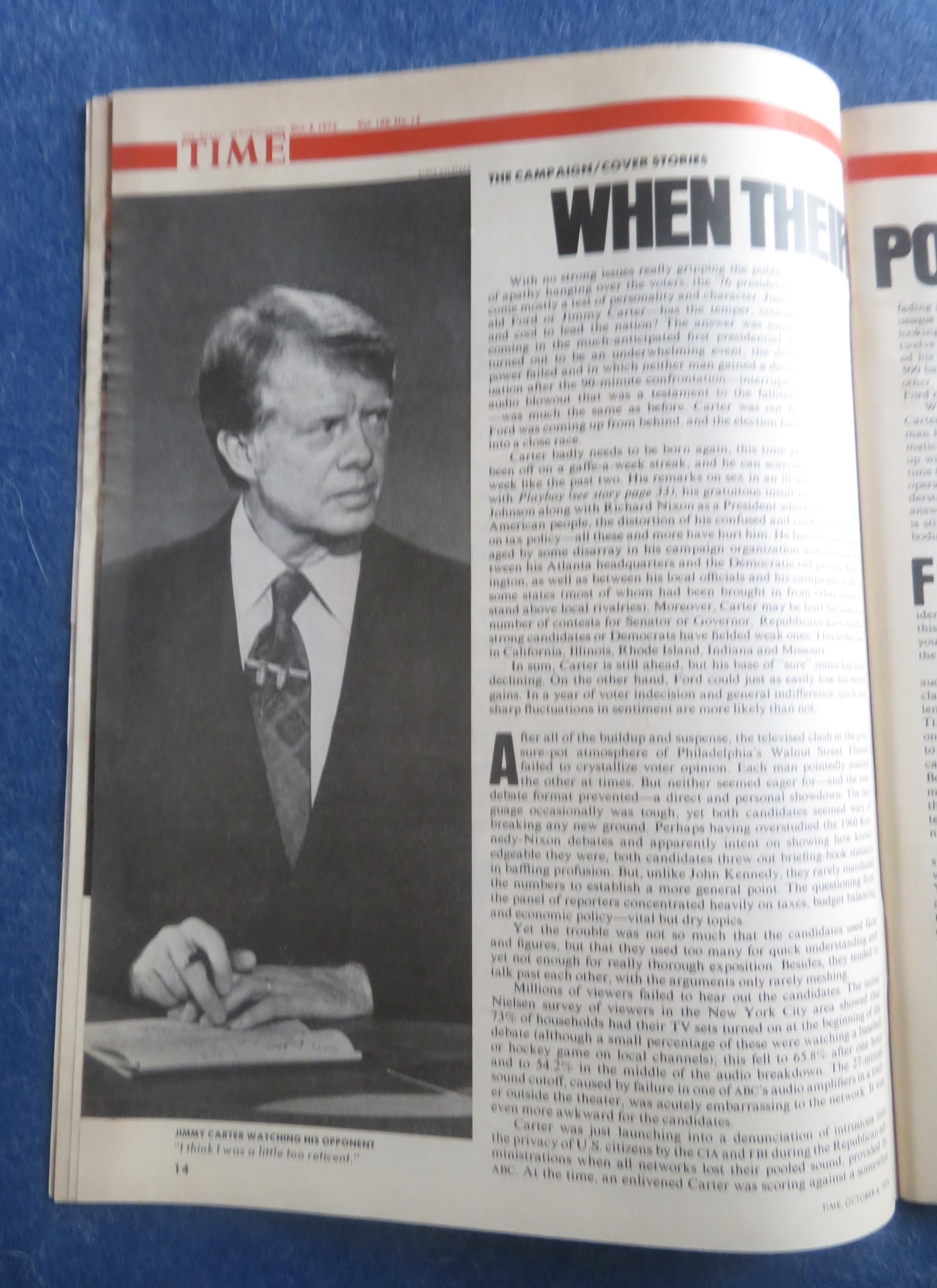 Time Magazine October 4, 1976 The Character Test