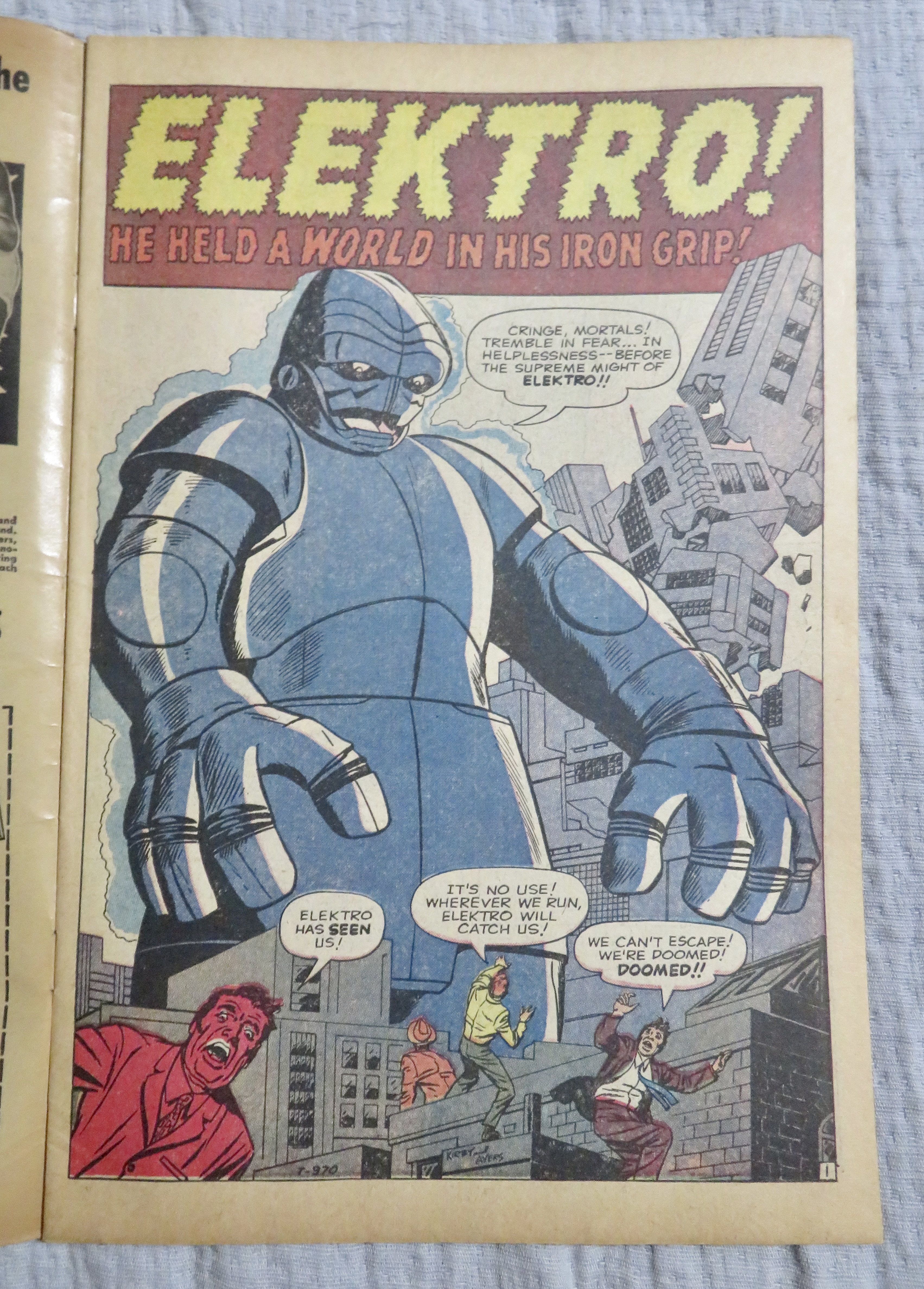 Tales Of Suspense Comic January 1961 Elektro