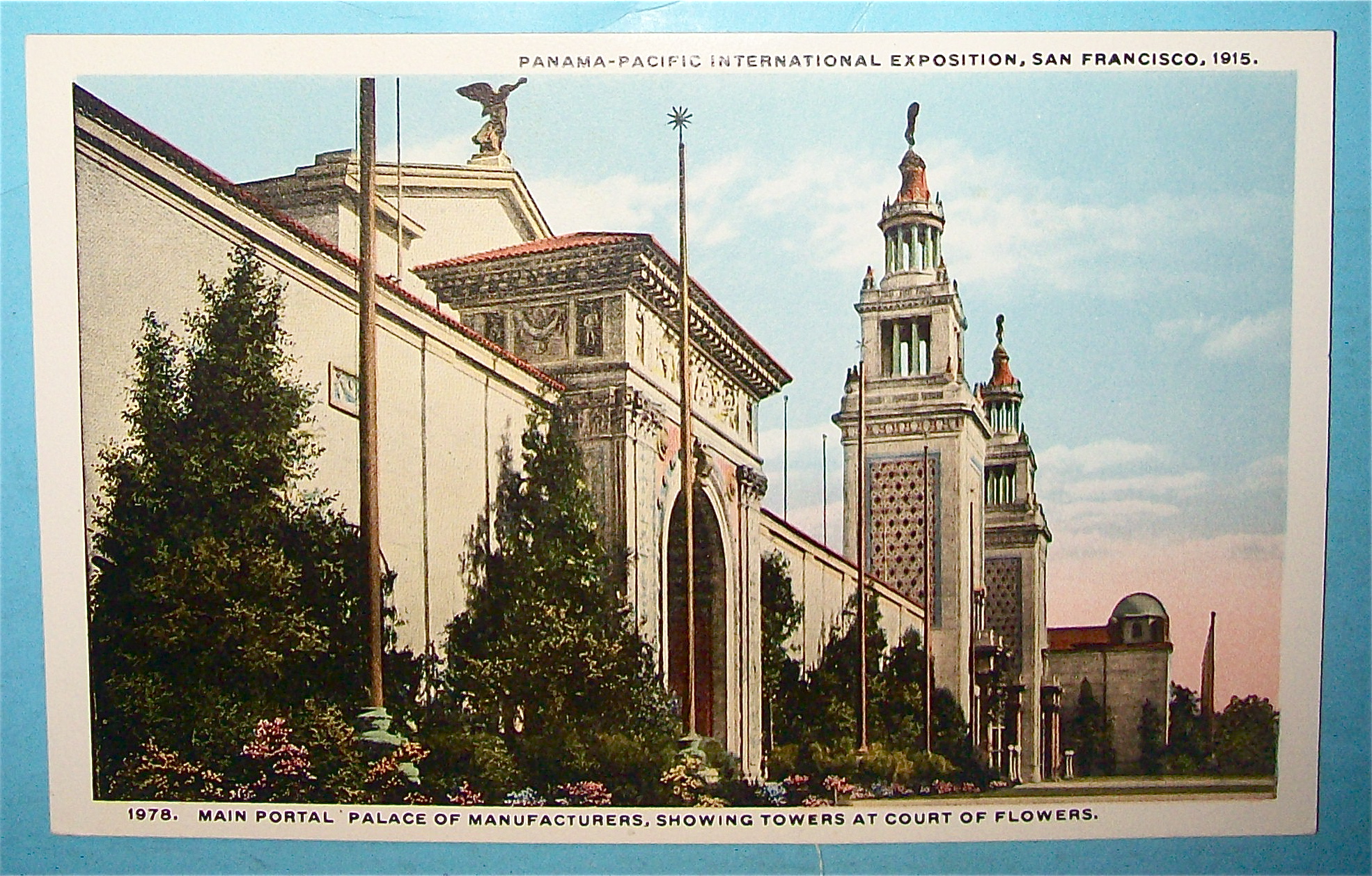 Main Portal Palace Of Manufacturers Postcard
