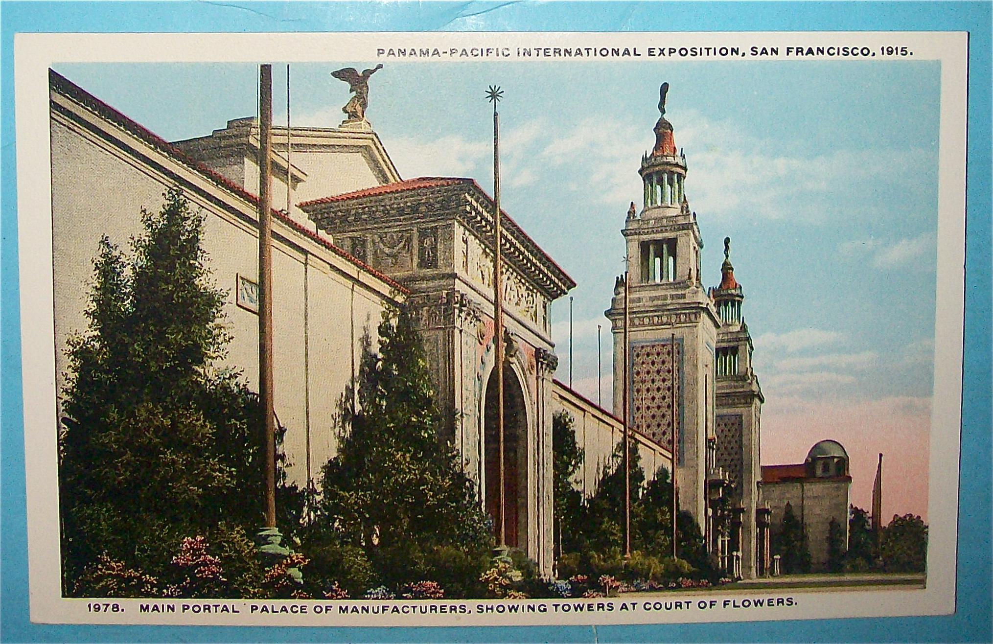 Main Portal Palace Of Manufacturers Postcard