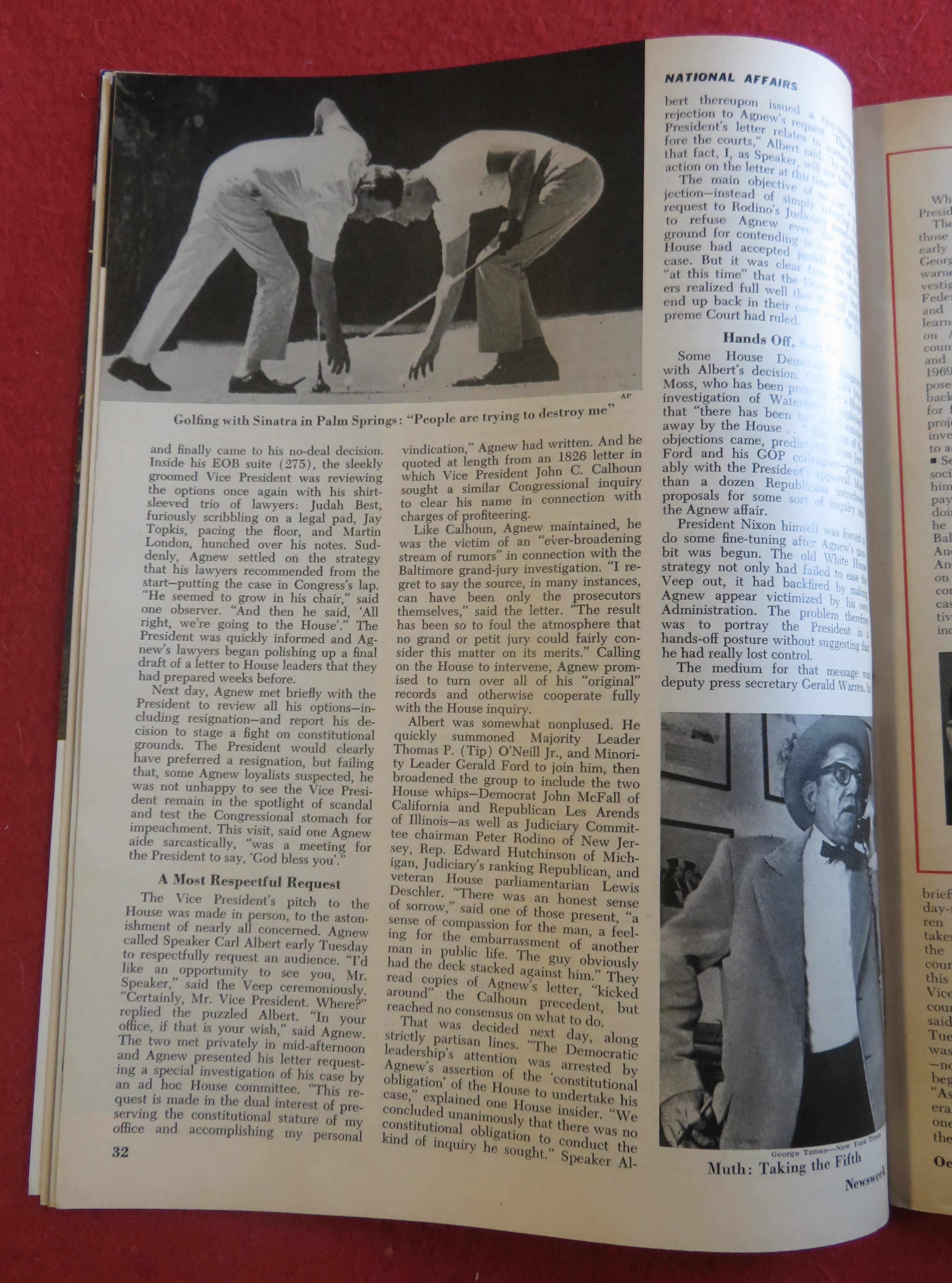 Newsweek Magazine October 8, 1973 Spiro Fights Back
