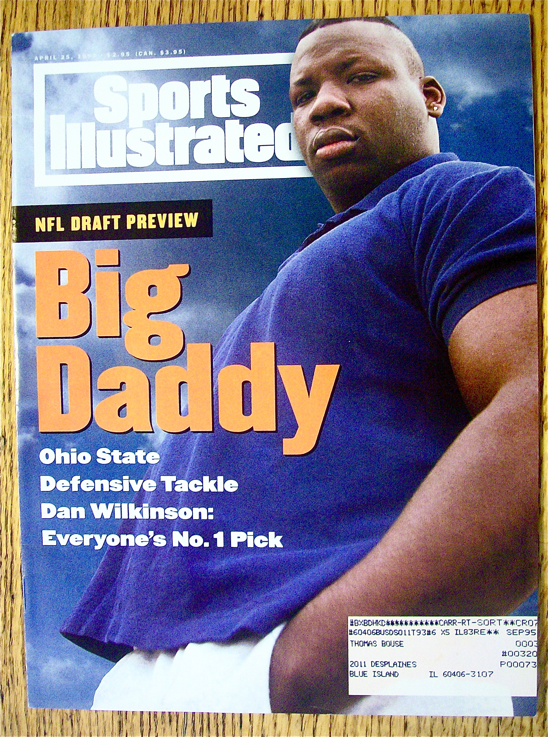 Sports Illustrated Magazine April 25, 1994 Big Daddy