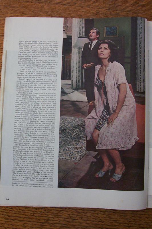 Sat Eve Post Magazine - October 21, 1967 - Sophia Loren
