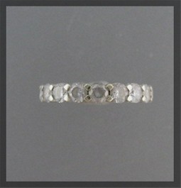 Sterling Silver CZ Eternity Full Circle Wedding Band