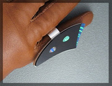 Sterling Silver Black Onyx Pink Green Blue Opal  Ring J