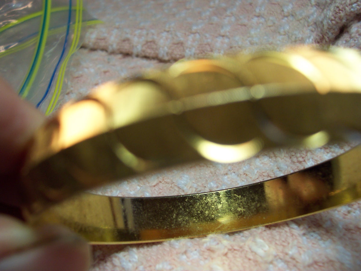 Monet bangle bracelet gold tone