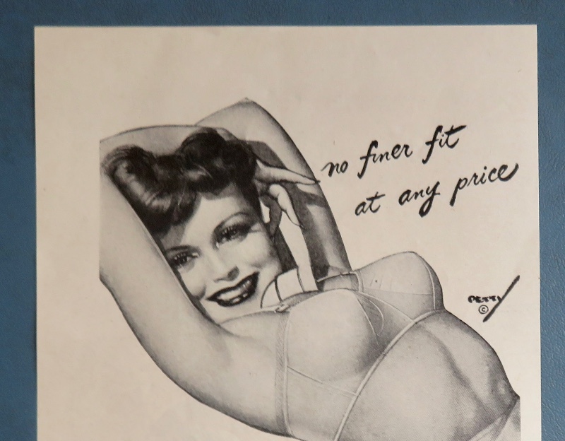 1944 Bestform With Lovely Woman Talking On A Telephone In Her Bra By George Petty