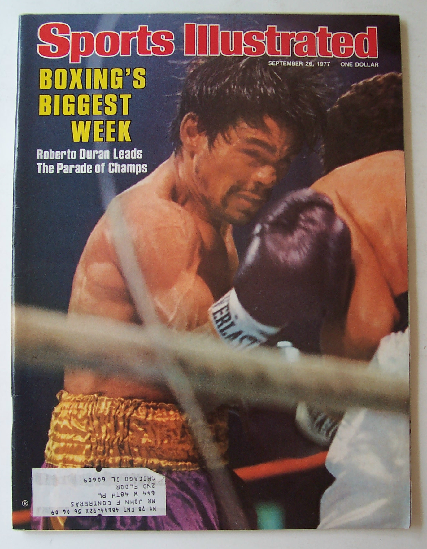 Sports Illustrated Magazine Sept 26, 1977 Roberto Duran