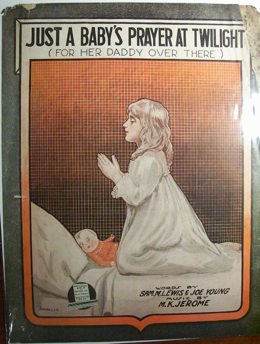 Sheet Music Of 1918 Just A Baby's Prayer At Twilight