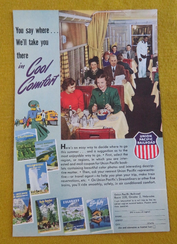 1950 Union Pacific Railroad With Cool Comfort