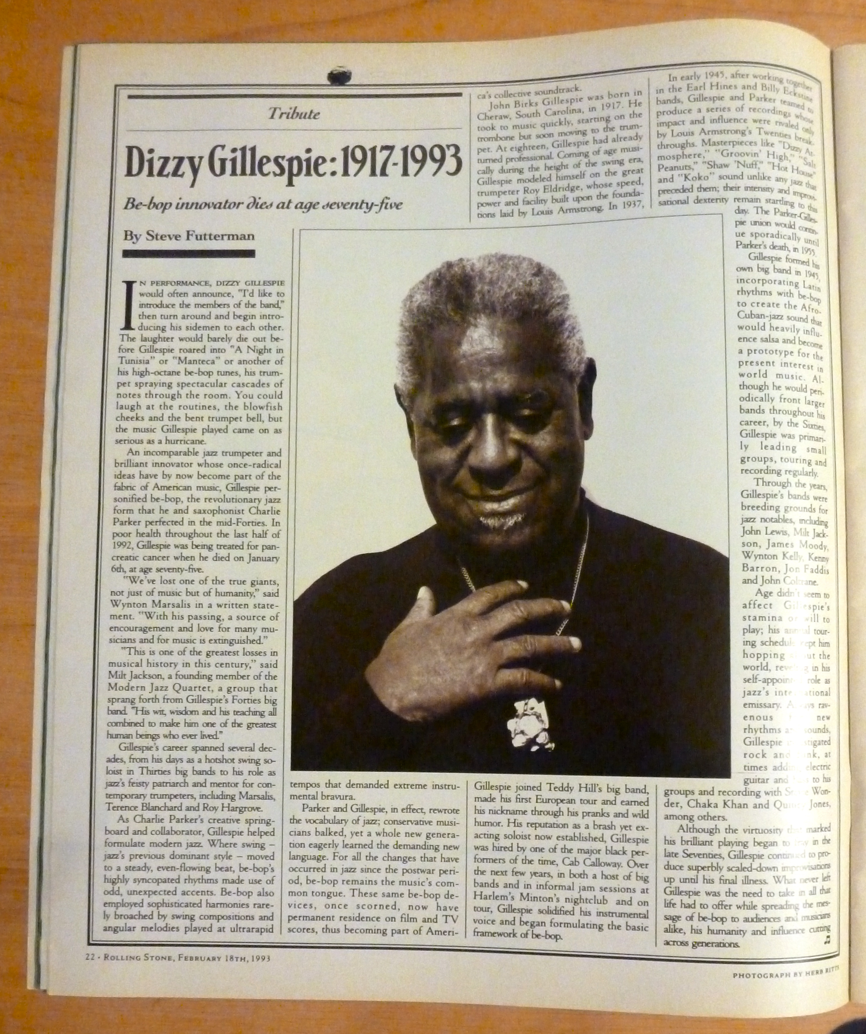 Rolling Stone-February 18, 1993-David Letterman